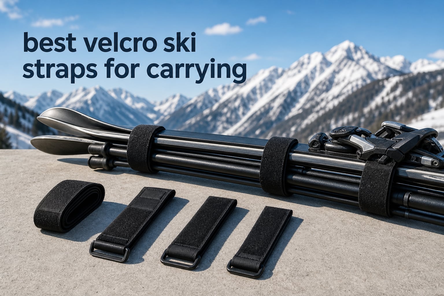 best velcro ski straps for carrying