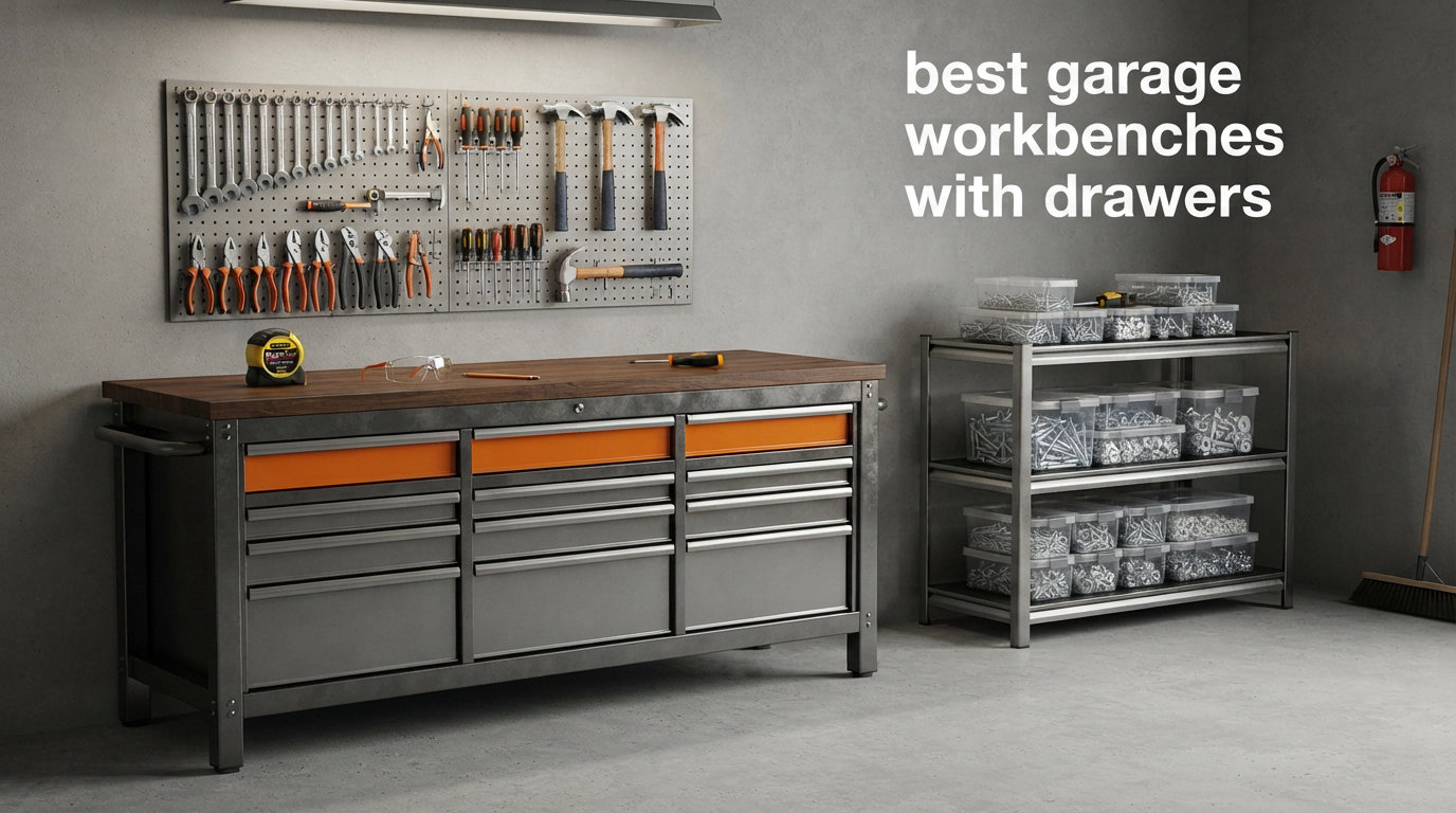 best garage workbenches with drawers