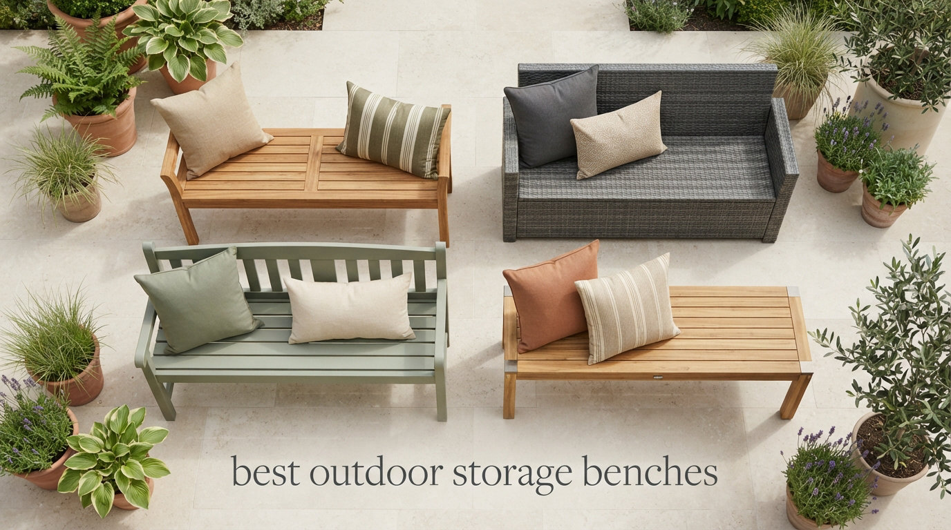 best outdoor storage benches