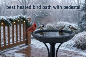 best heated bird bath with pedestal