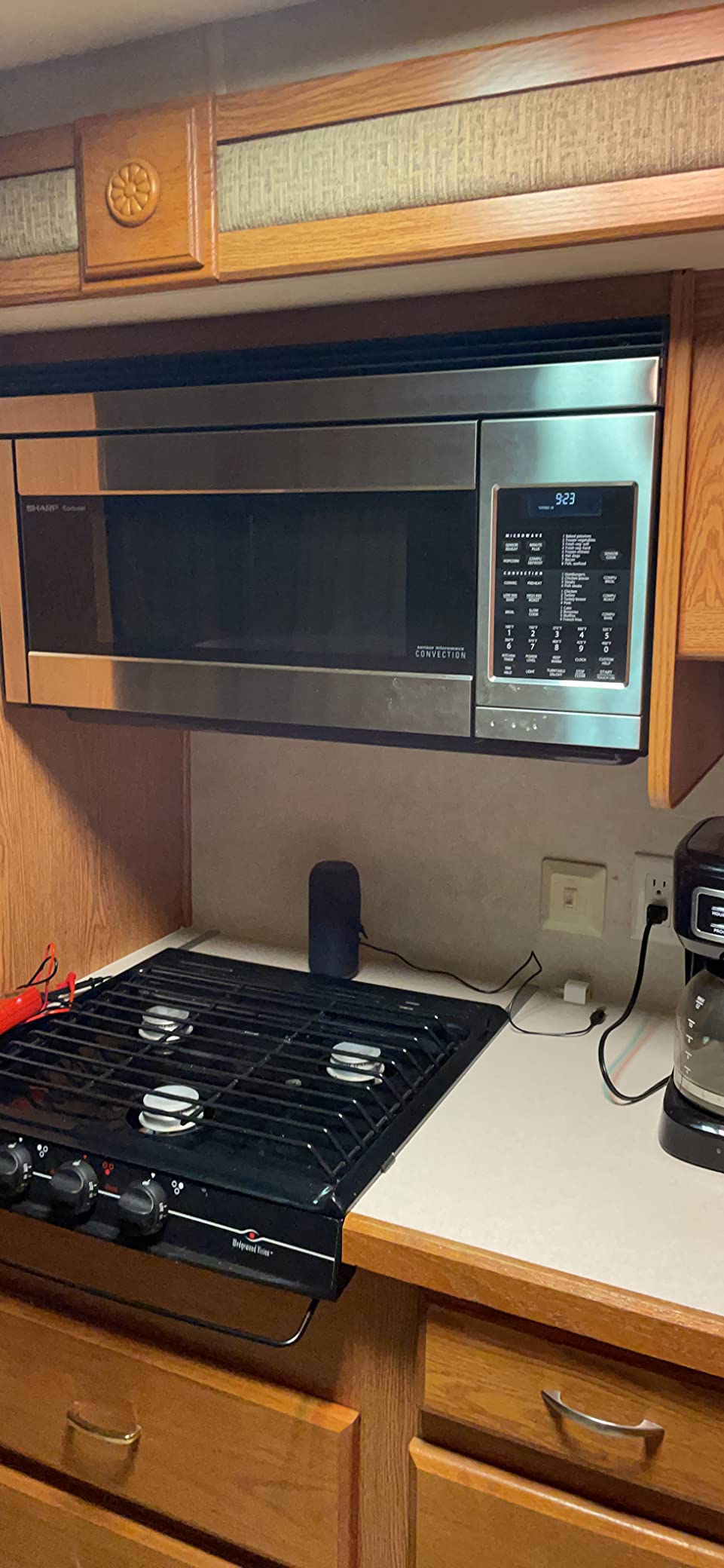 Sharp R1874T 30 in. 1.1 cu. ft. Over the Range Convection Microwave Oven | 1.1-Cu. Ft. Over-the-Range Convection Microwave, 850W, Stainless Steel customer photo 2
