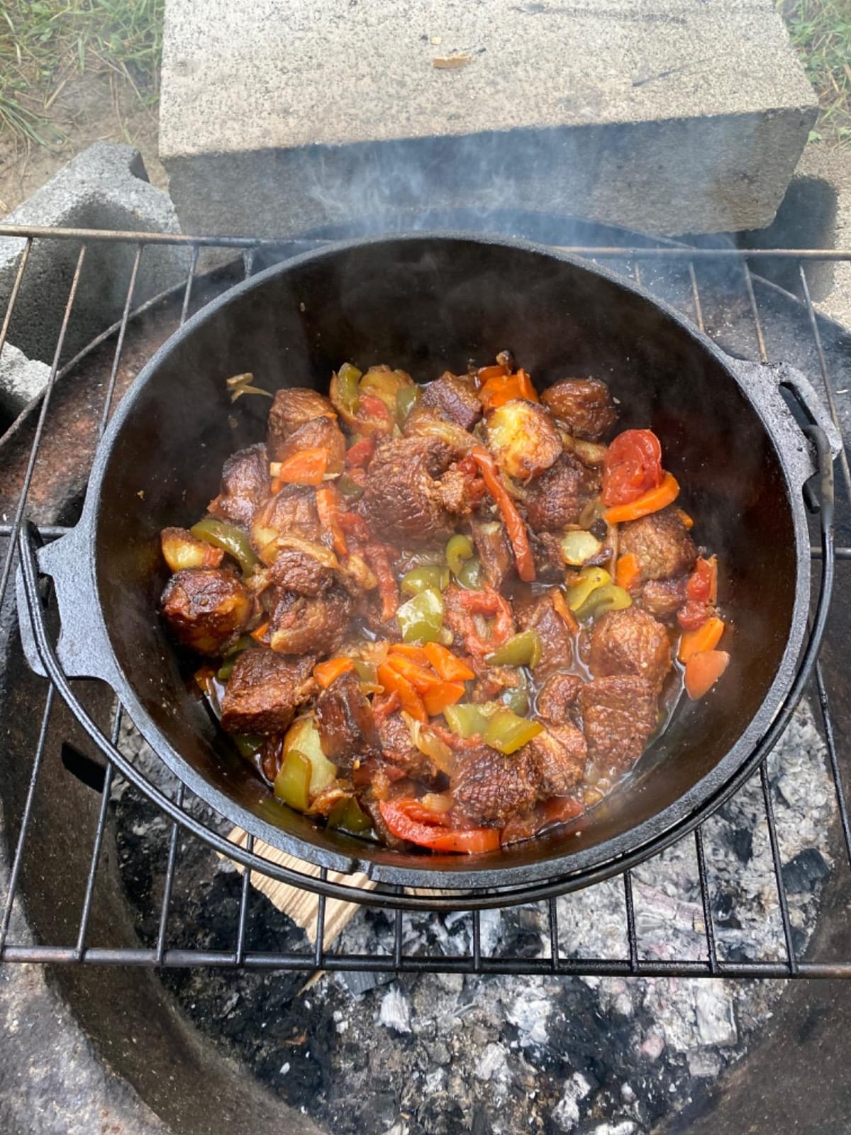 Camp Chef Cast Iron Dutch Oven, Pre-Seasoned, 6 qt | Model DO-10, Lid doubles as a skillet or griddle, Thermometer notch; lift tool and starter booklet included customer photo 1