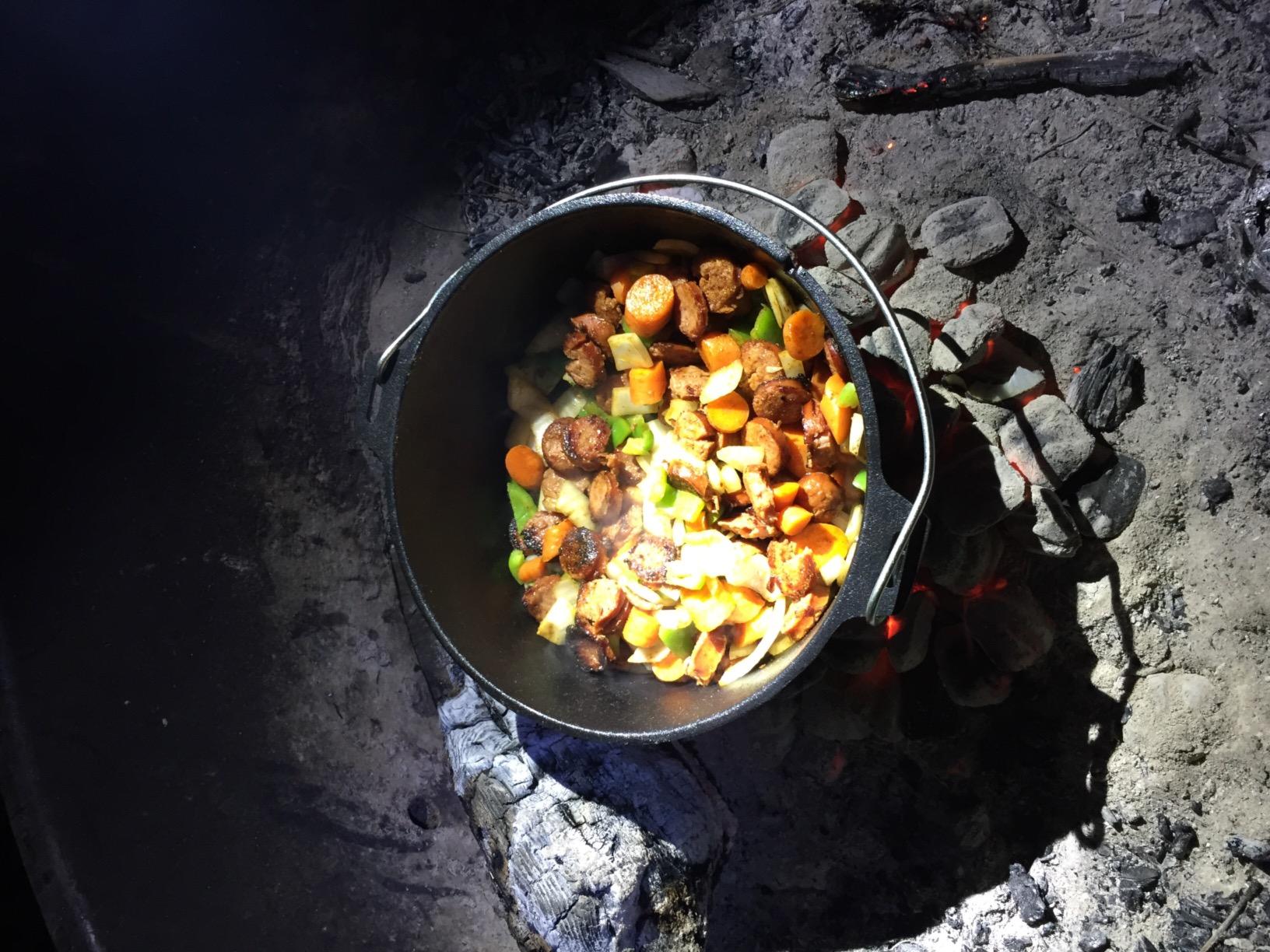 Camp Chef Cast Iron Dutch Oven, Pre-Seasoned, 6 qt | Model DO-10, Lid doubles as a skillet or griddle, Thermometer notch; lift tool and starter booklet included customer photo 2