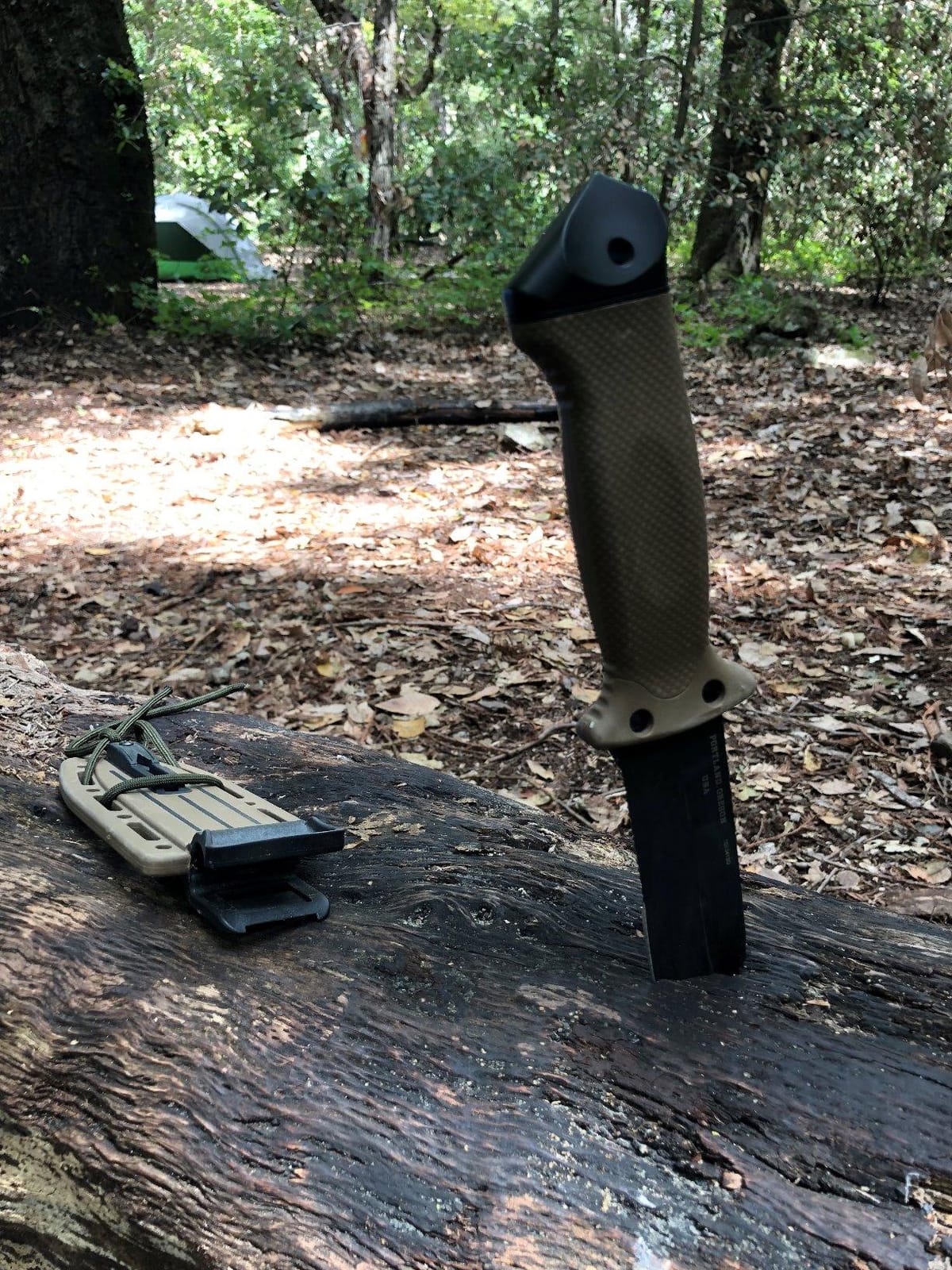Gerber Gear LMF II Infantry Survival Knife, Made in USA Military Grade Tactical Fixed Blade with Serrated Edge, Shock Absorbing Handle, Molle Sheath and Sharpener, Coyote Brown customer photo 2