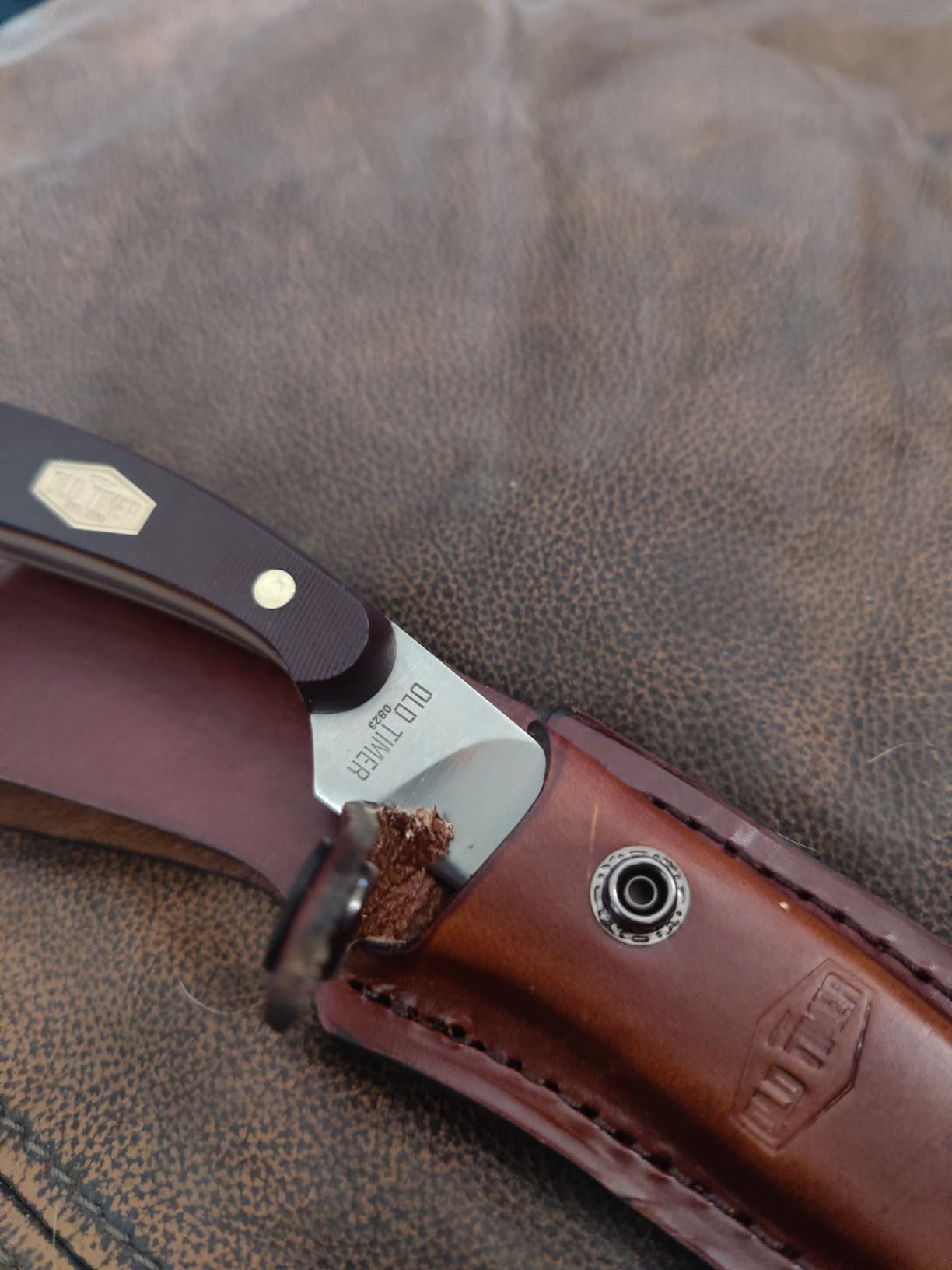 Old Timer 158OT Guthook Skinner 7.3in High Carbon S.S. Full Tang Fixed Blade Knife with 3.5in Blade and Sawcut Handle for Outdoor, Hunting and Camping customer photo 2