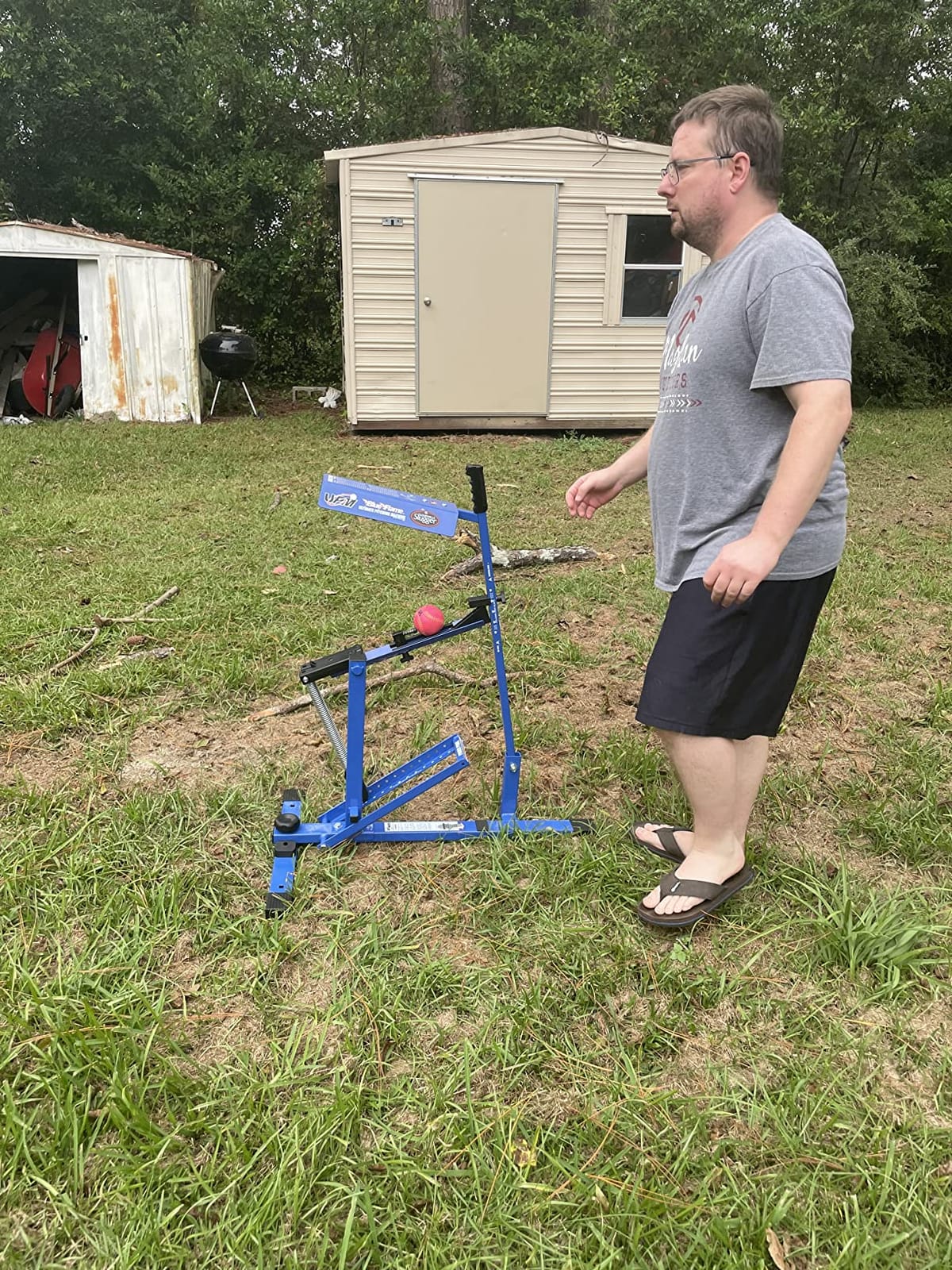 Louisville Slugger Blue Flame Pitching Machine customer photo 1