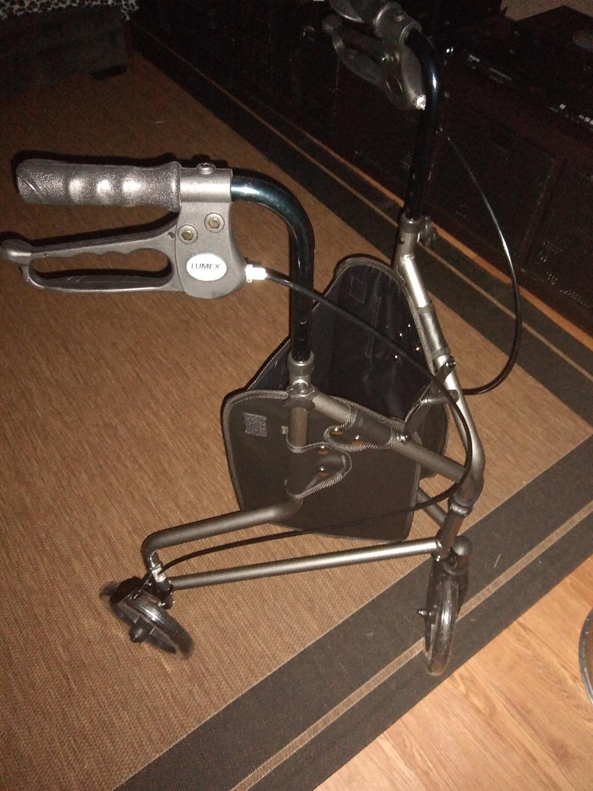 Lumex 3 Wheel Cruiser - Lightweight & Narrow Three Wheel Walkers for Seniors & Tight Spaces customer photo 2