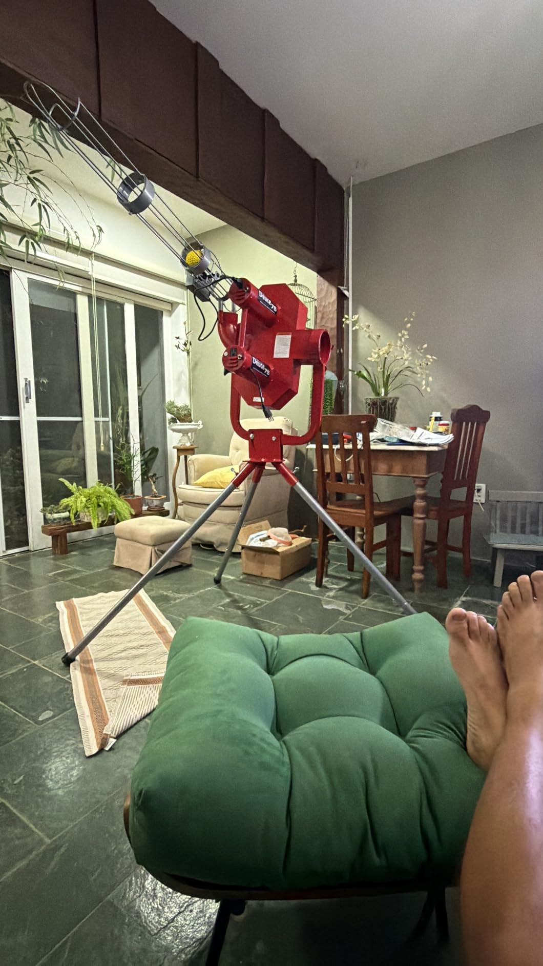 Heater Sports Deuce 75 MPH Adjustable Baseball Pitching Machine with Automatic Ball Feeder - Delivers Fastballs & Curveballs, Suitable for All Ages | Compatible with Pitching Machine & Real Baseballs customer photo 1