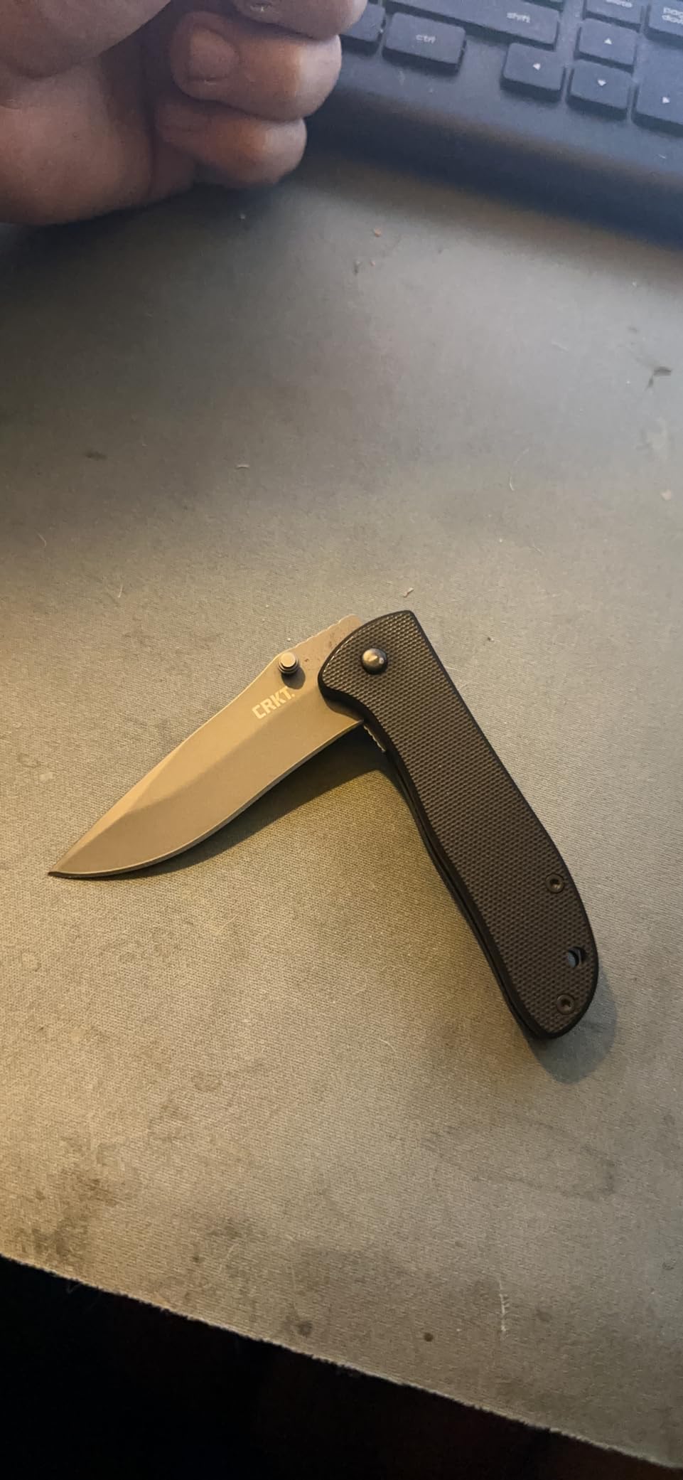 CRKT Drifter Everyday Carry EDC Pocket Folding Knife with Liner Lock: Stainless Steel Plain Edge Blade, G10 Handle, Pocket Clip, 6450K customer photo 1