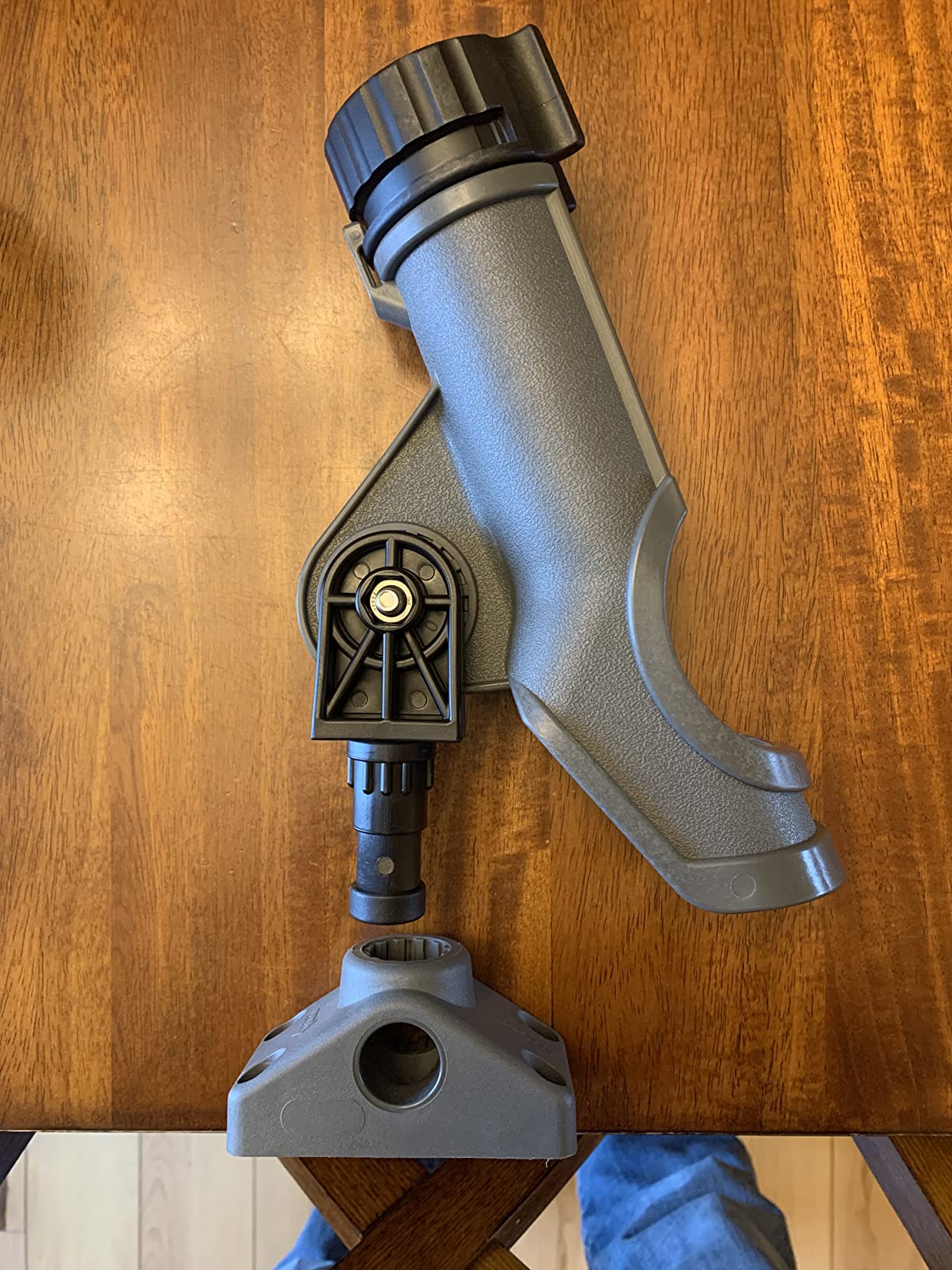 Scotty #230 Powerlock Rod Holder with #241 Side/Deck Mount, Adjustable Boat Fishing Rod Holder, Universal Cradle Design, Side or Deck Mount Installation, Marine-Grade Construction customer photo 1