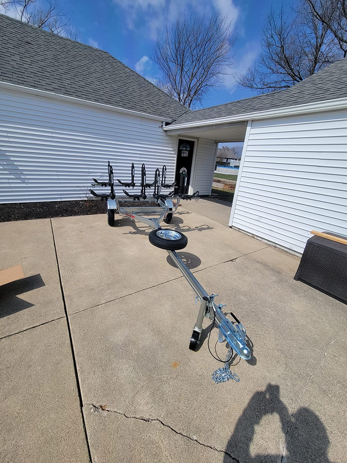 Malone MPG462G2 MicroSport 4 Kayak Trailer with 4 J-Rack Kayak Carriers & Spare Tire | 20' / 800 lbs Capacity | Fully Submersible customer photo 2
