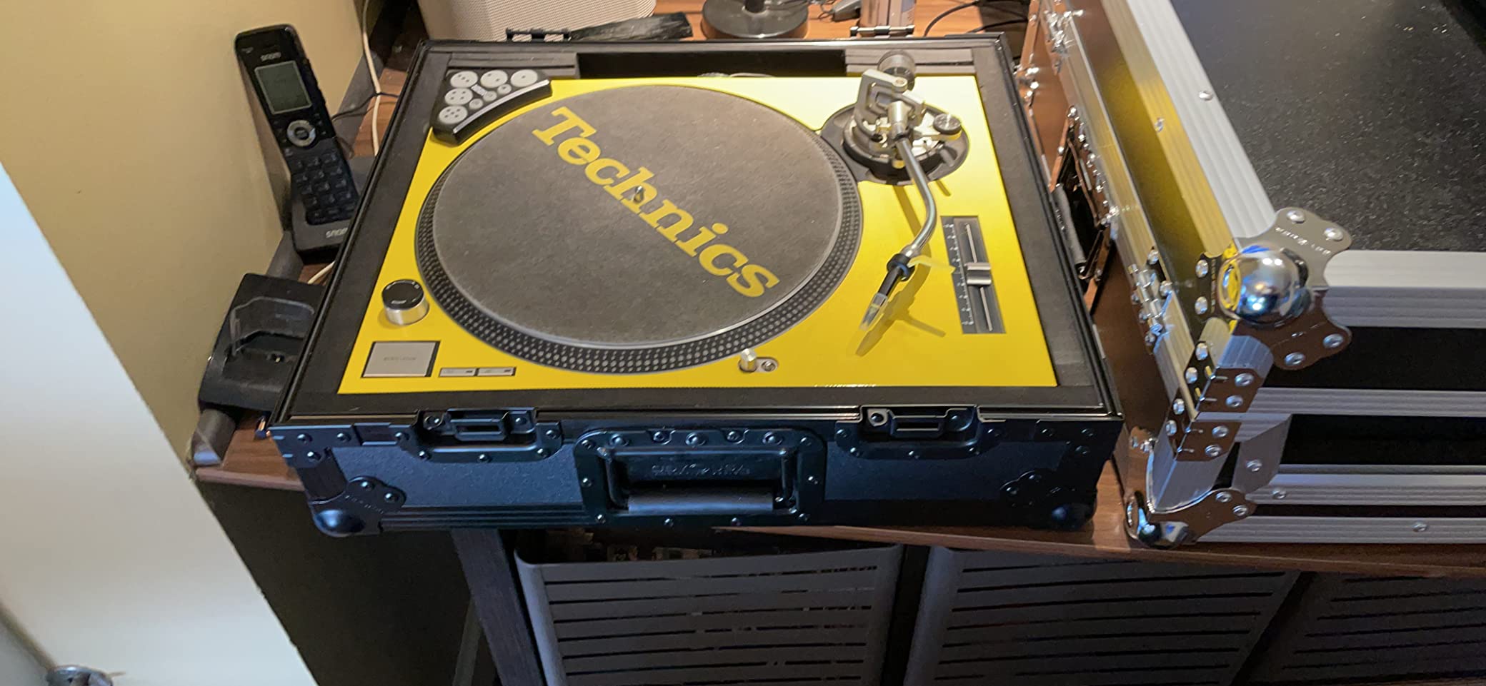 Odyssey FZ1200BL Black Label Turntable Flight Case | Protects dj record player deck, rugged touring build, snug interior fit, road-ready construction customer photo 2