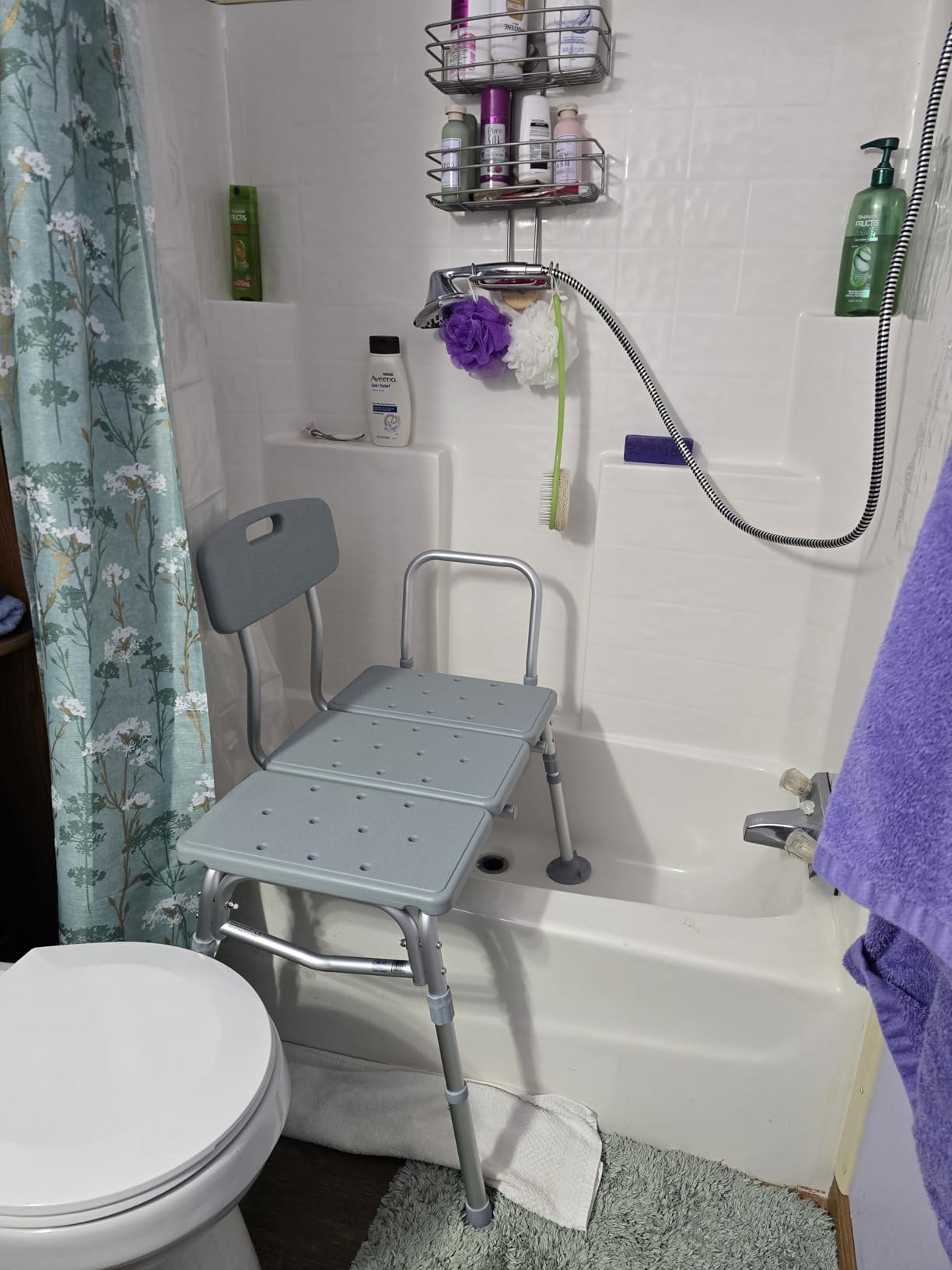 Drive Medical Tub Transfer Bench for Bathtub, Height Adjustable | Adjustable Backrest Offers Flexible, Comfortable Positioning During Bath and Shower Bench Transfers Daily customer photo 2