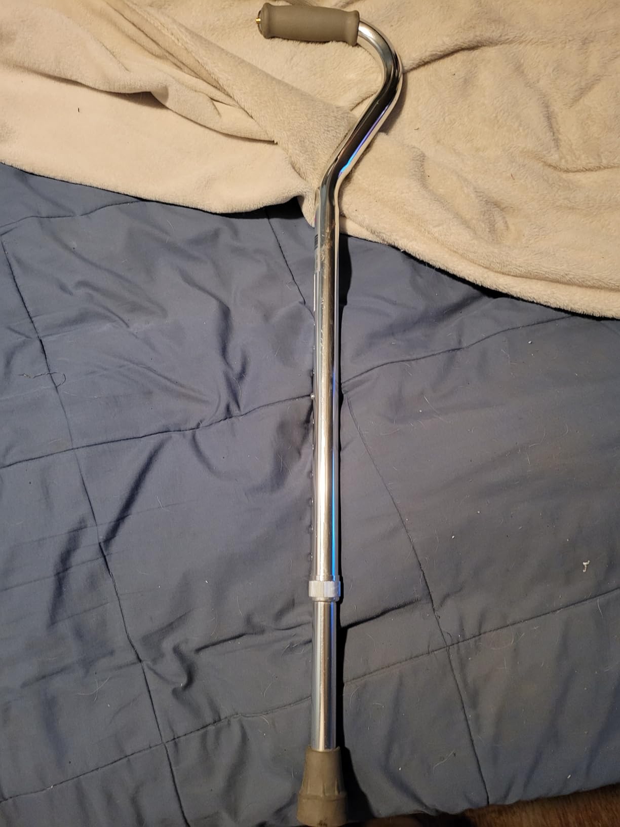 NOVA Heavy Duty Bariatric Walking Cane for Seniors, Men & Women - 500 lb Weight Capacity Offset Cane, Lightweight Adjustable Walking Stick with Soft Foam Grip, Wrist Strap & Non-Slip Tip customer photo 1