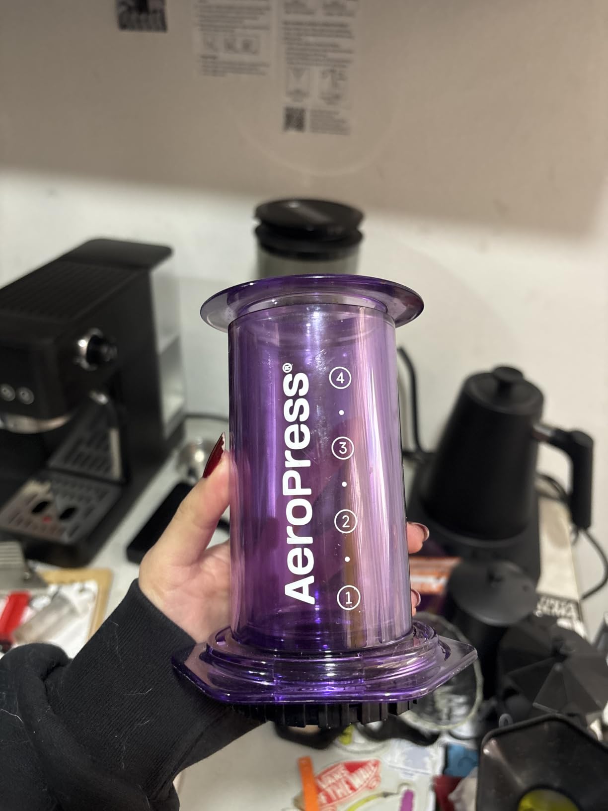 AeroPress Original Coffee Press, French Press, Pour-Over & Espresso Style | All-in-One Manual Coffee Maker, 2-Minute Brew, Less Bitterness, More Flavor, Portable, Travel & Camping customer photo 2