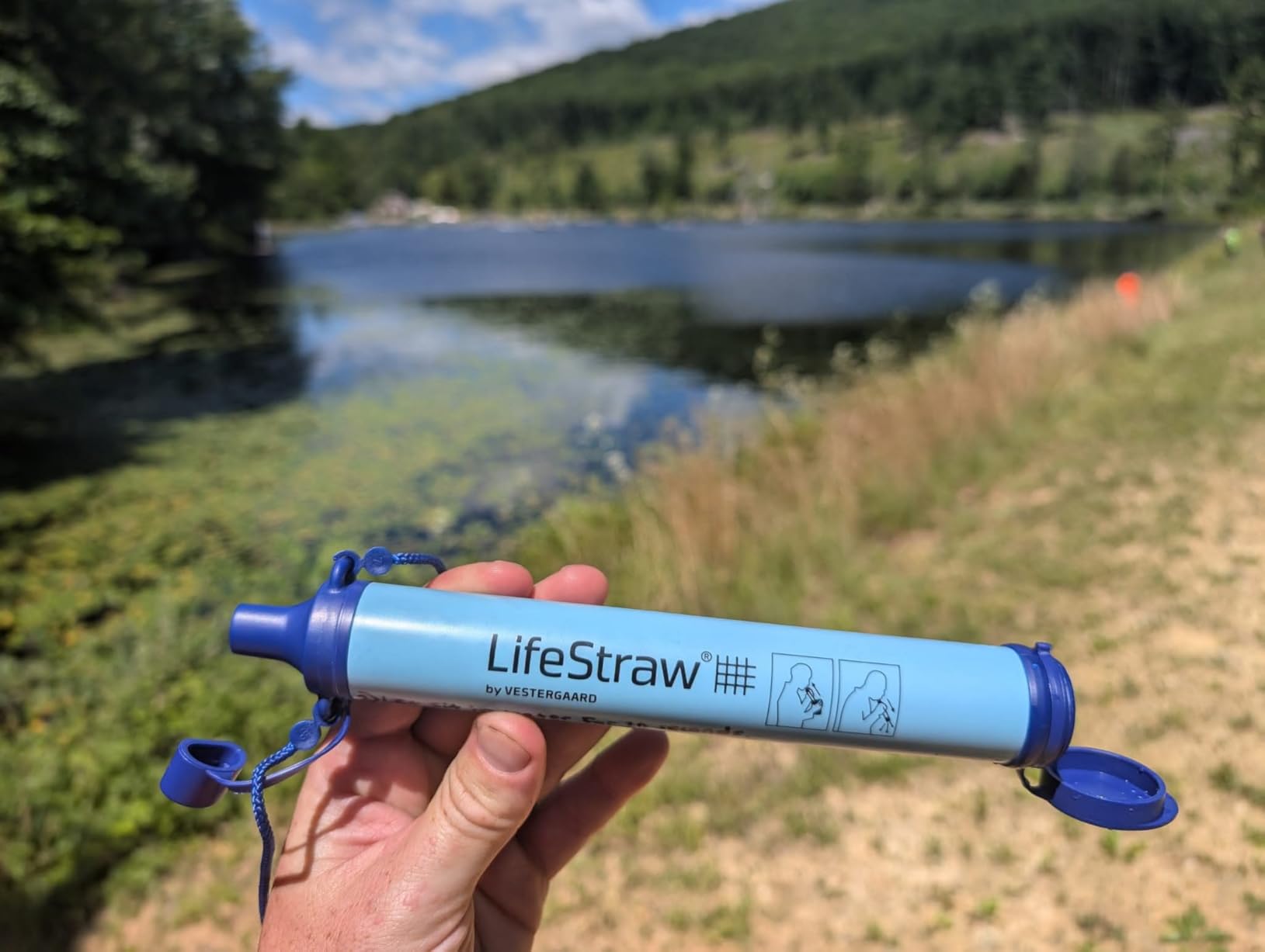 LifeStraw Personal Water Filter for Hiking, Travel and Emergency, Blue, 1PK | Water Filter for Hiking, Camping, Travel, and Emergency Preparedness, Removes Bacteria and Parasites customer photo 1