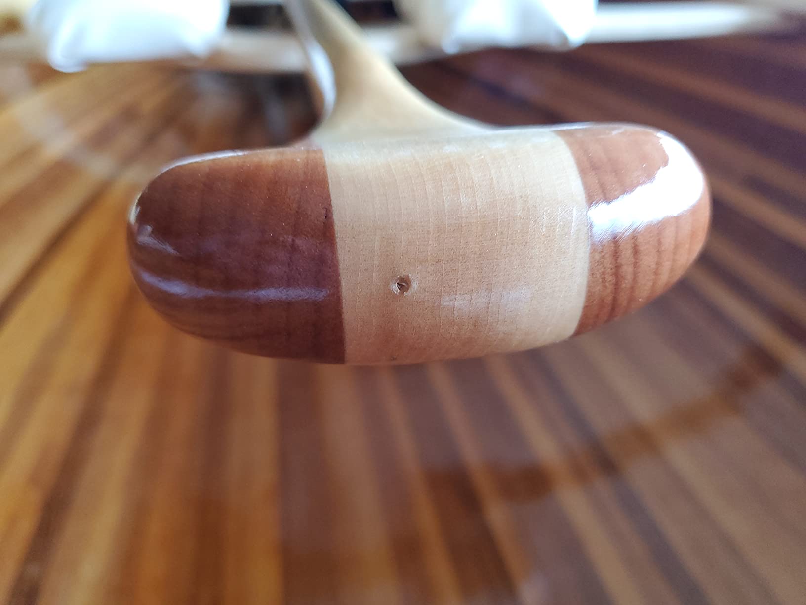 BENDING BRANCHES Beavertail - Recreational Wood Canoe Paddle with Palm Grip customer photo 2