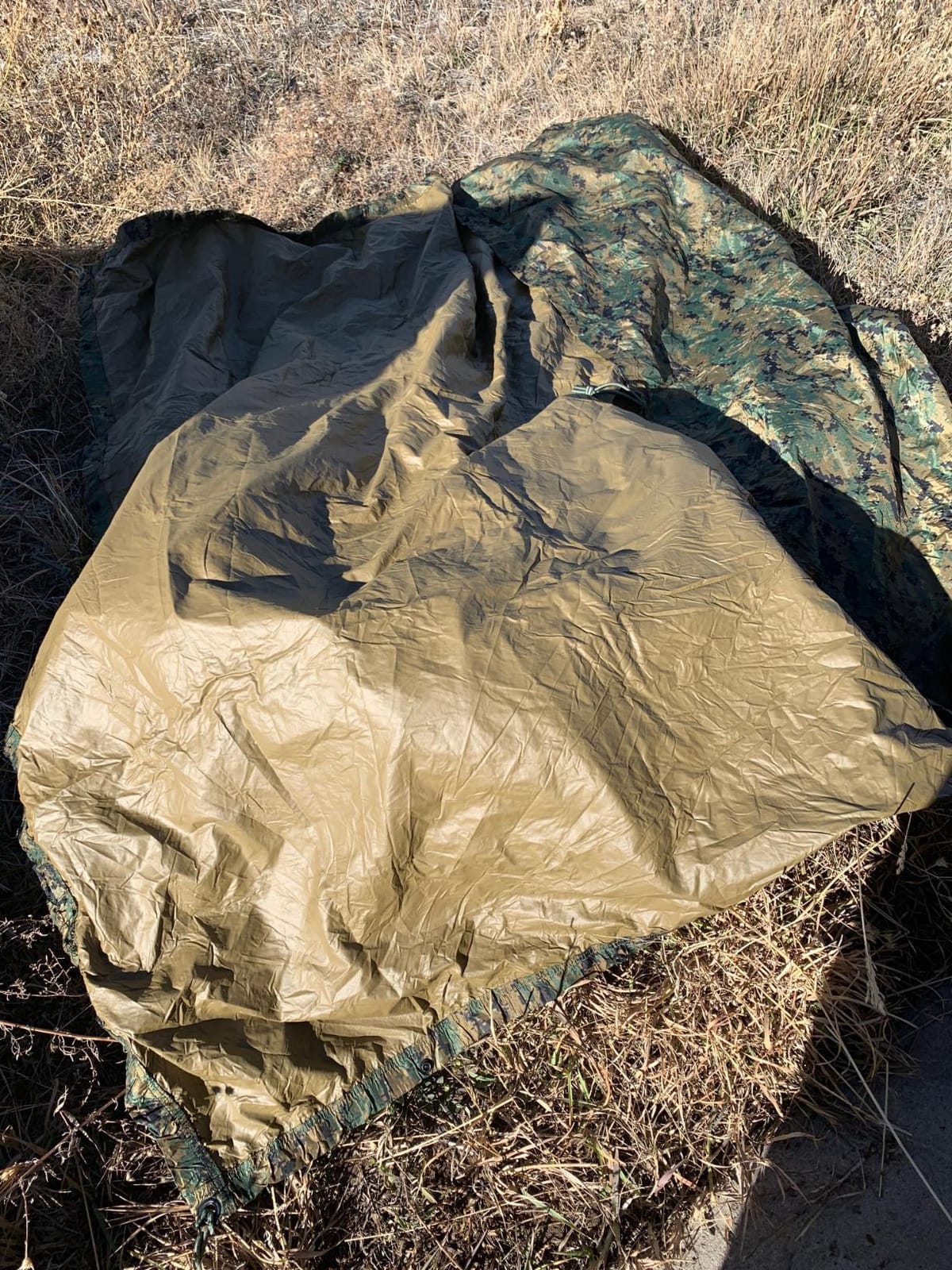 Woodland Camouflage Waterproof Bivy Cover | Durable design | Easy to use | Product features customer photo 2