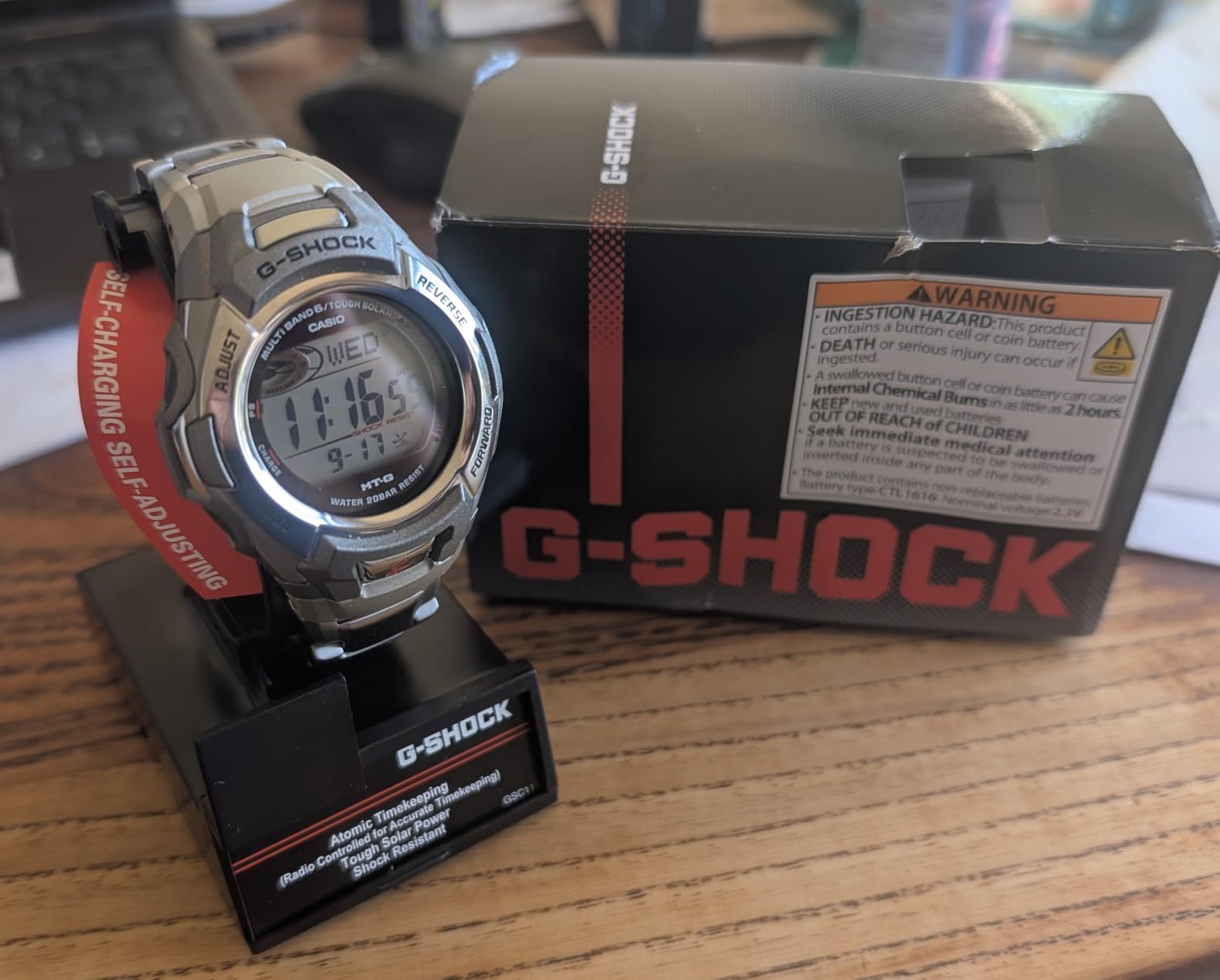 Casio Men's G-Shock MTGM900DA-8CR Tough Solar Atomic Stainless Steel Sport Watch customer photo 1