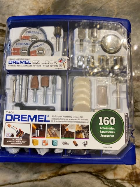 Dremel 160-Piece Rotary Tool Accessory Kit with EZ Lock Technology - 1/8