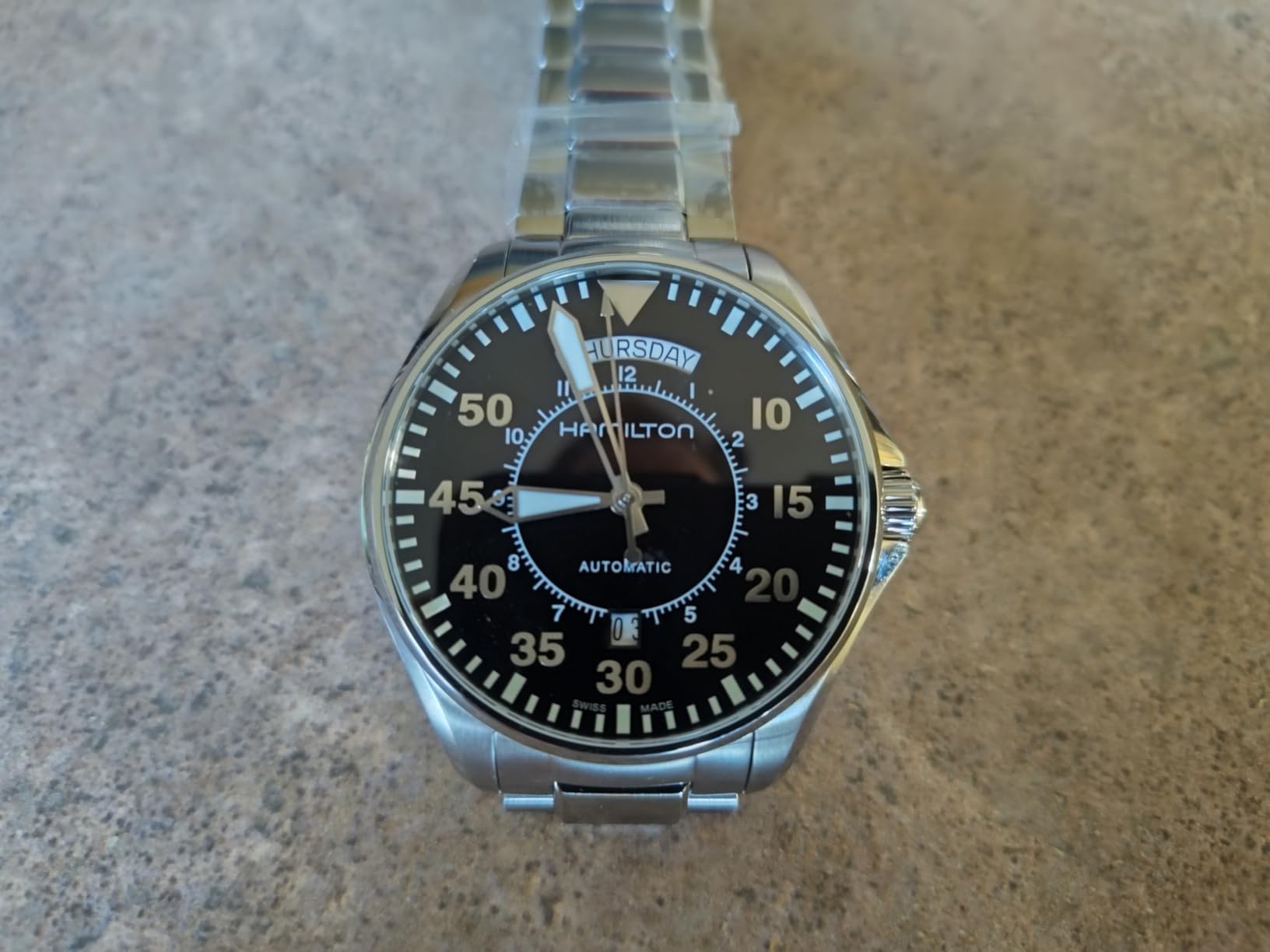 Hamilton Khaki Aviation Automatic Men's Watch, 42mm Stainless Steel Case customer photo 2
