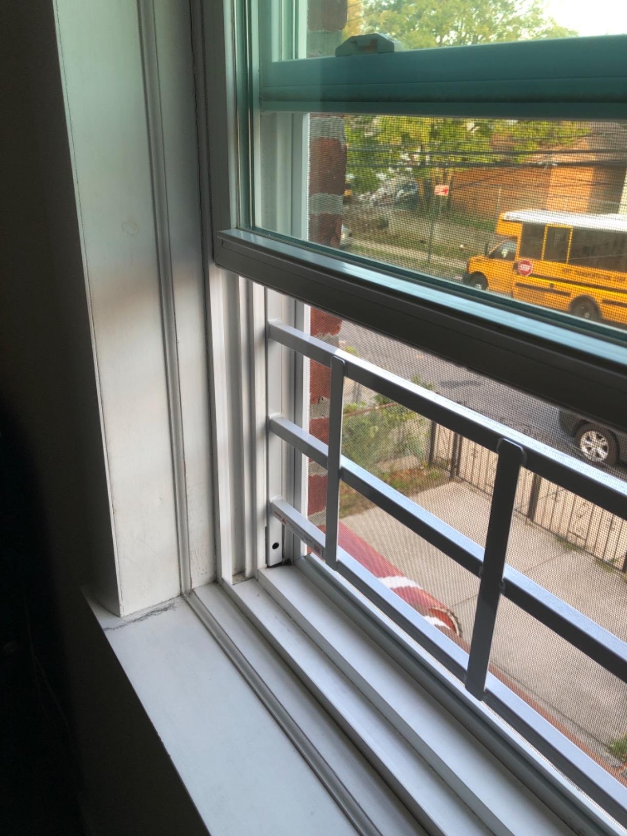 Segal S 4752 Fixed Window Guard - Adjustable Child Safety Window Guard Prevents Accidental Falls, Tamper Resistant Screws Included, Non-Egress, White, 23-1/2 to 38 In. W x 15-1/4 In. H (Single Pack) | 23-1/2 In. to 38 In., Home Security, Child Safety customer photo 2