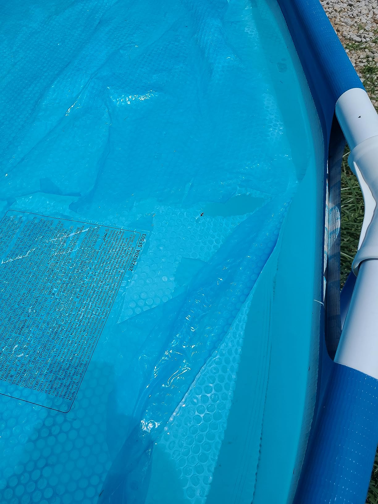 Intex 28012 - Thermal Pool Cover Easy Set/Round Frame, Polyethylene, Blue, 366 cm customer photo 1
