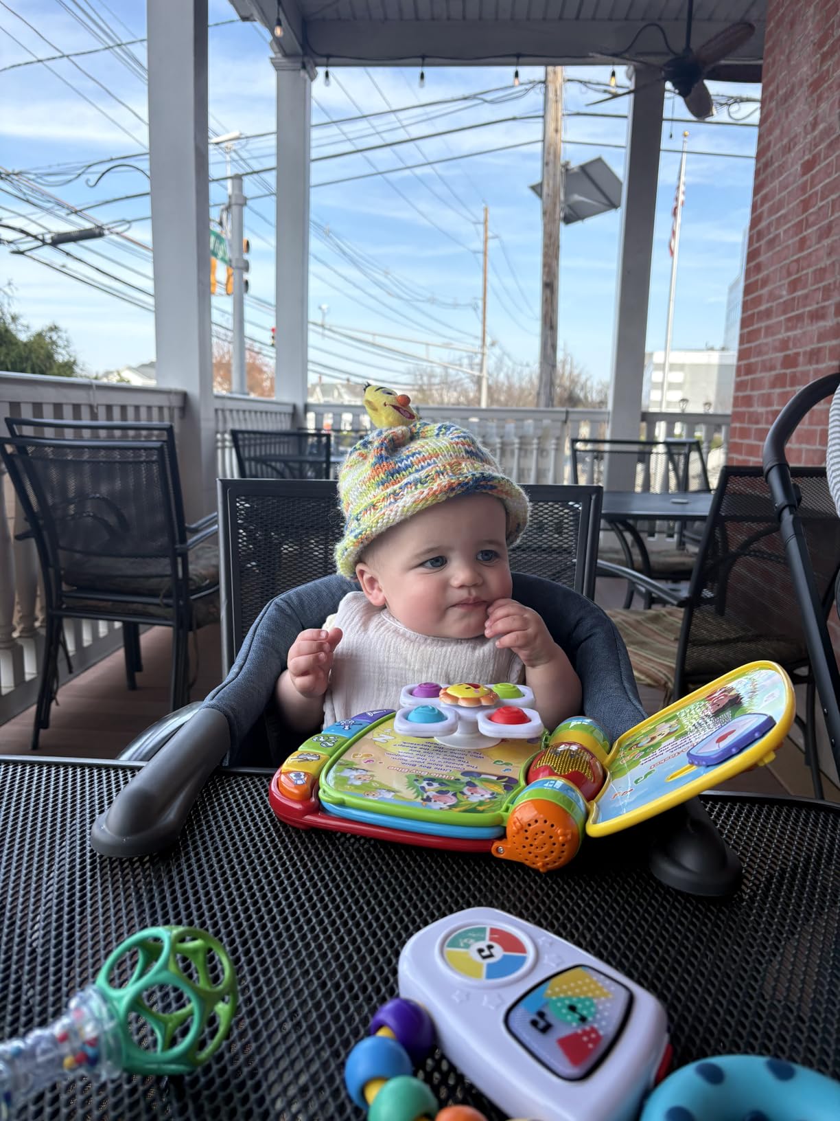 Inglesina Fast Table Chair, Black - Portable Baby High Chair - for Babies & Toddlers up to 37 lbs - Collapsible Design - Fits Tables 0.8'' to 3.5'' Thick - Compact & Easy to Use - Travel Bag Included customer photo 2