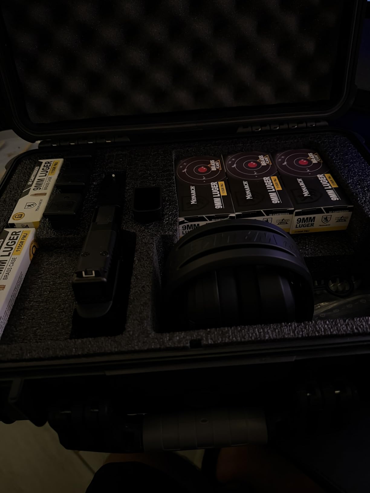 Case Club 2 Pistol & 18 Magazine Case with Accessory Pocket. Pre-Cut, Heavy Duty, Waterproof with Silica Gel for Gun Rust Prevention (Upgraded Gen-2) customer photo 1