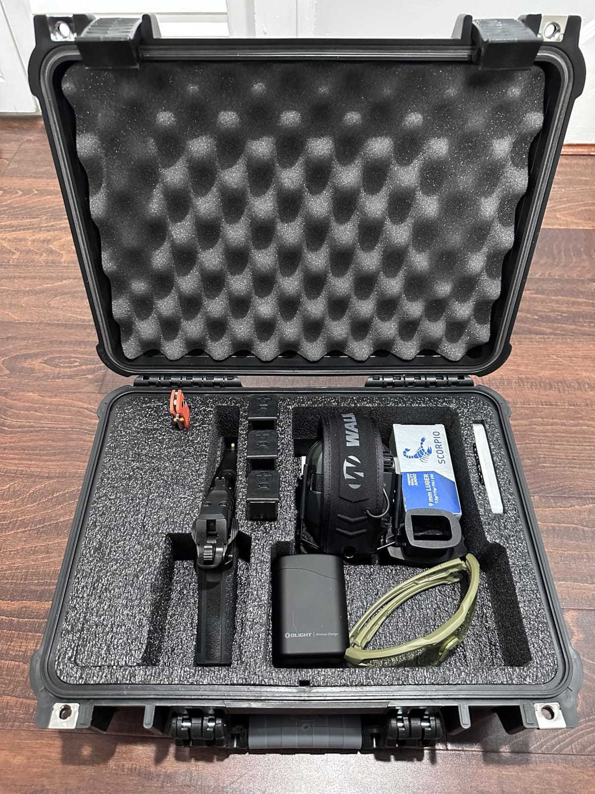 Case Club 2 Pistol & 18 Magazine Case with Accessory Pocket. Pre-Cut, Heavy Duty, Waterproof with Silica Gel for Gun Rust Prevention (Upgraded Gen-2) customer photo 2