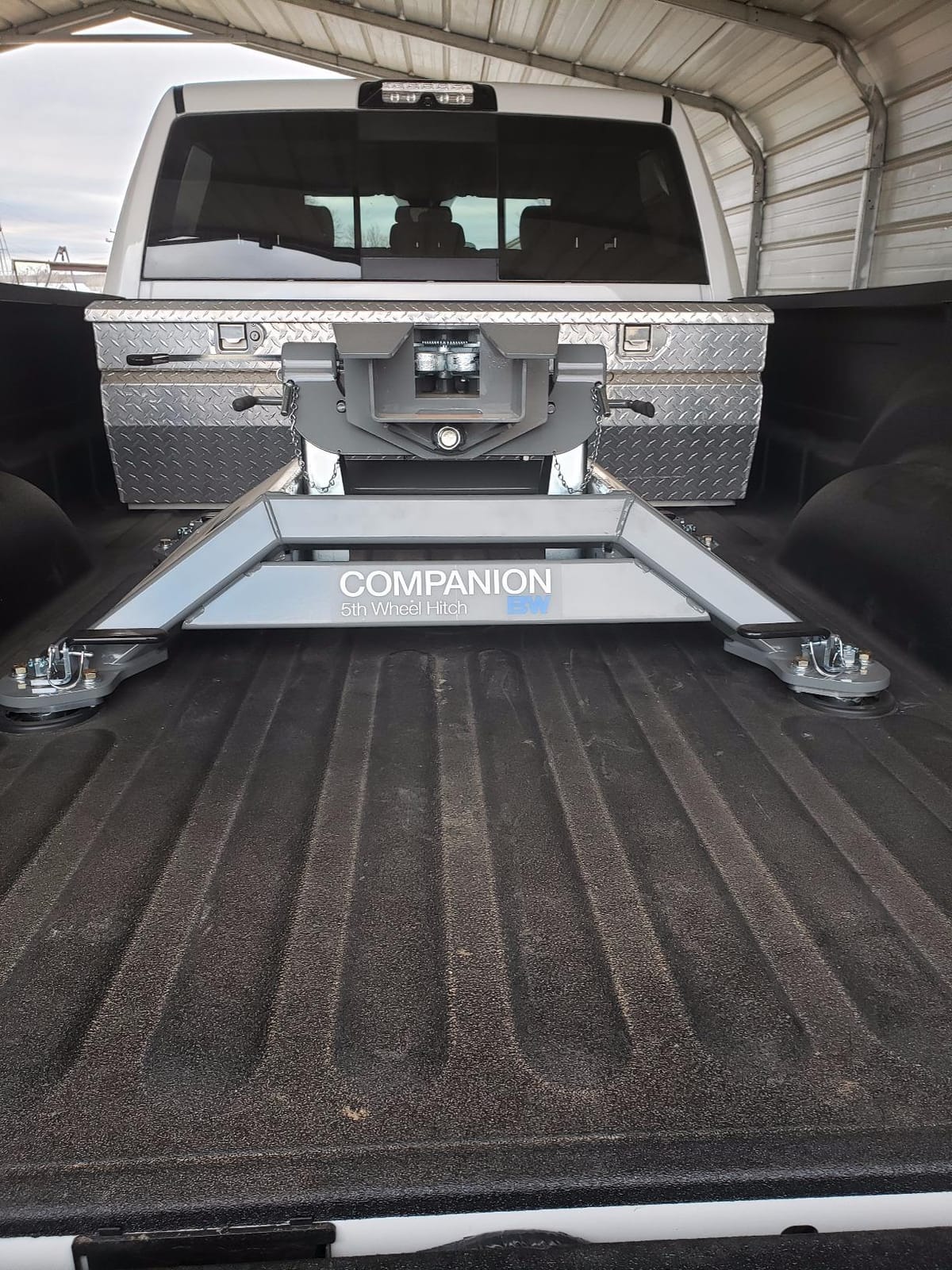 B&W Trailer Hitches 25K Companion OEM Fifth Wheel Hitch - Compatible with Ram OEM Puck System - RVK3600 customer photo 1
