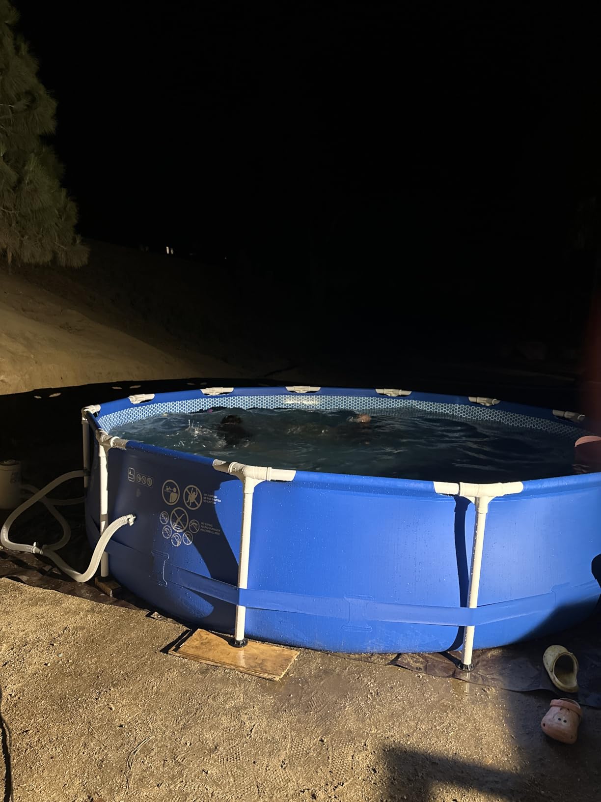 INTEX Metal Frame 12ft x 30in Round Above Ground Swimming Pool Set w/Pump | 28211EH - 530 GPH Cartridge Filter Pump and Type A Filter Cartridge Included customer photo 1