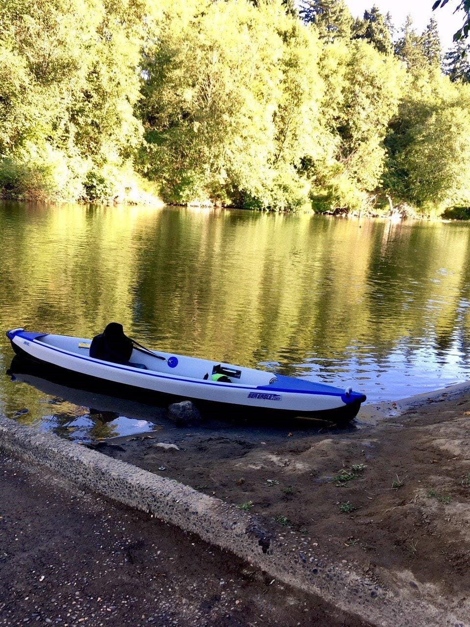 Sea Eagle RazorLite Inflatable Kayak - Lightweight, Drop Stitch, High Speed Touring Kayak - Solo or Tandem - Tall Back Seat(s), Paddle(s), Backpack, Skeg and Pump customer photo 1