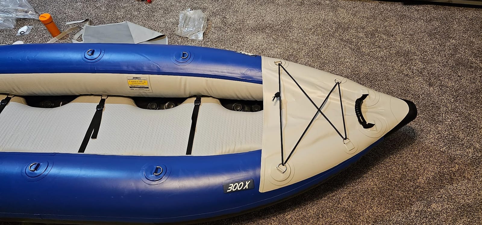 Sea Eagle 300X Explorer Touring, Camping, Fishing Whitewater Inflatable Kayak, Solo, Self-Bailing, Drop Stitch Floor-Paddle, Seat, Pump, Skeg, Bag customer photo 2