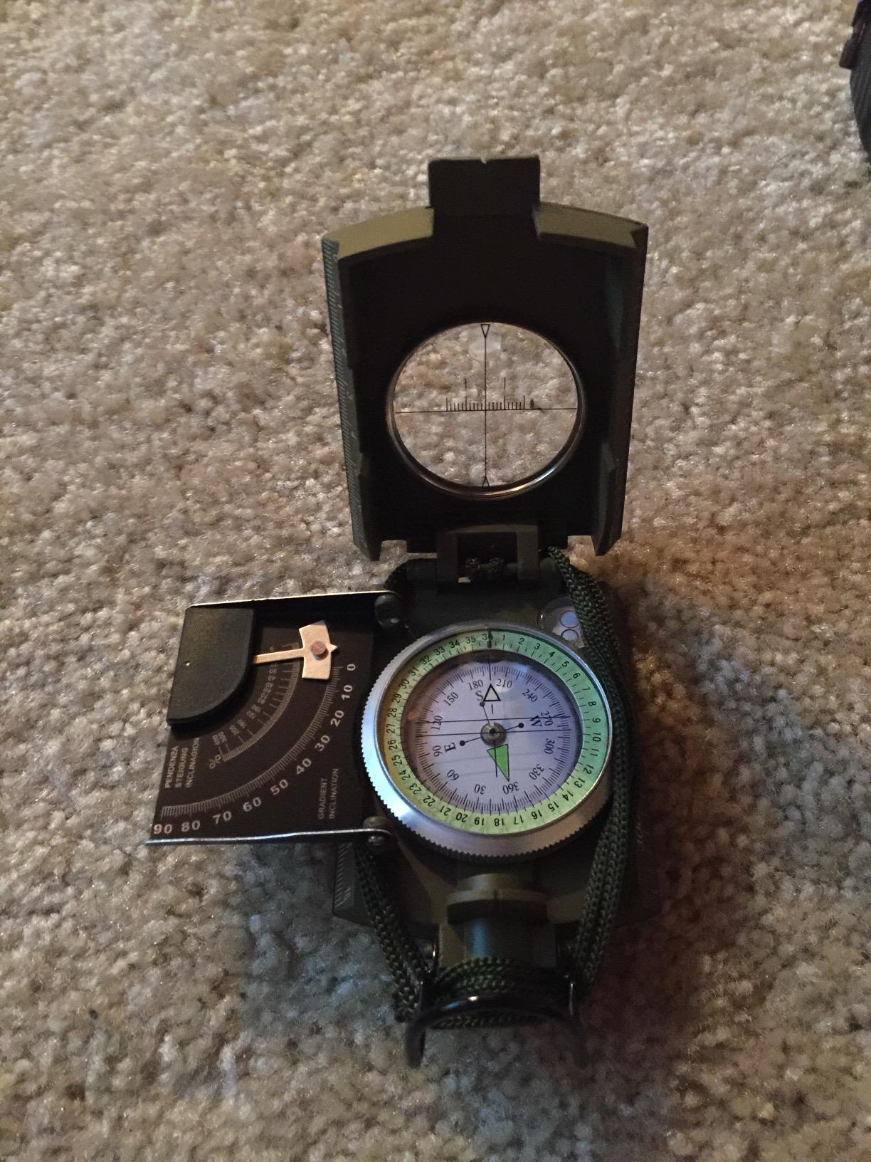 Eyeskey Multifunctional Military Sighting Navigation Compass with Inclinometer | Impact Resistant & Waterproof Compass for Hiking, Camping customer photo 2