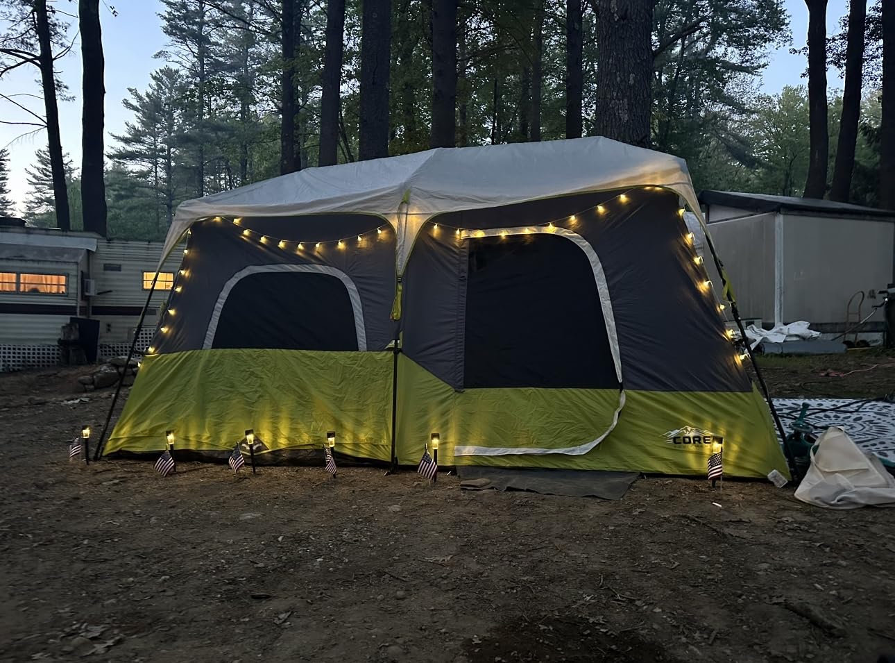 Core 9 Person Instant Cabin Tent - 14' x 9', Green (40008) customer photo 1