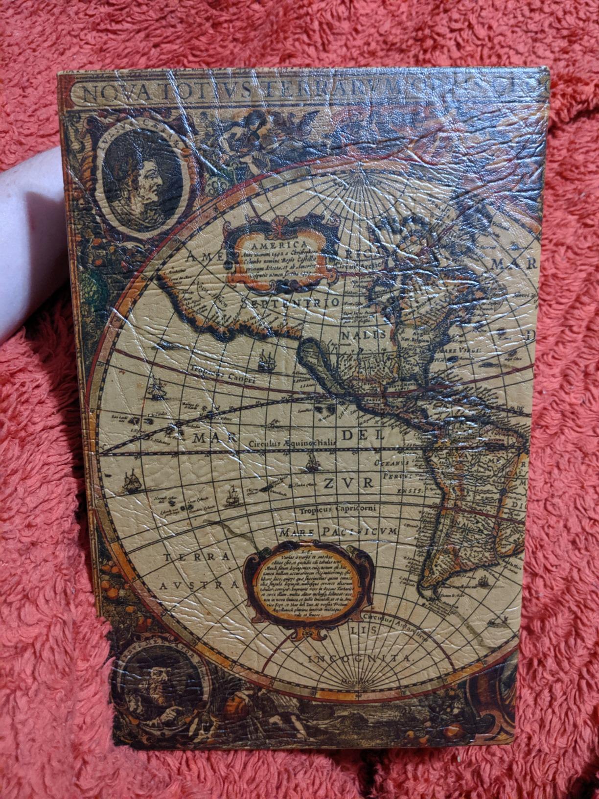 Barska Antique Map Book Safe with Key Lock - Hidden Diversion Lock Box with Magnetic Closure - Concealed Steel Compartment for Cash, Jewelry, Valuables - Home or Office Security Hidden Book Safe customer photo 2