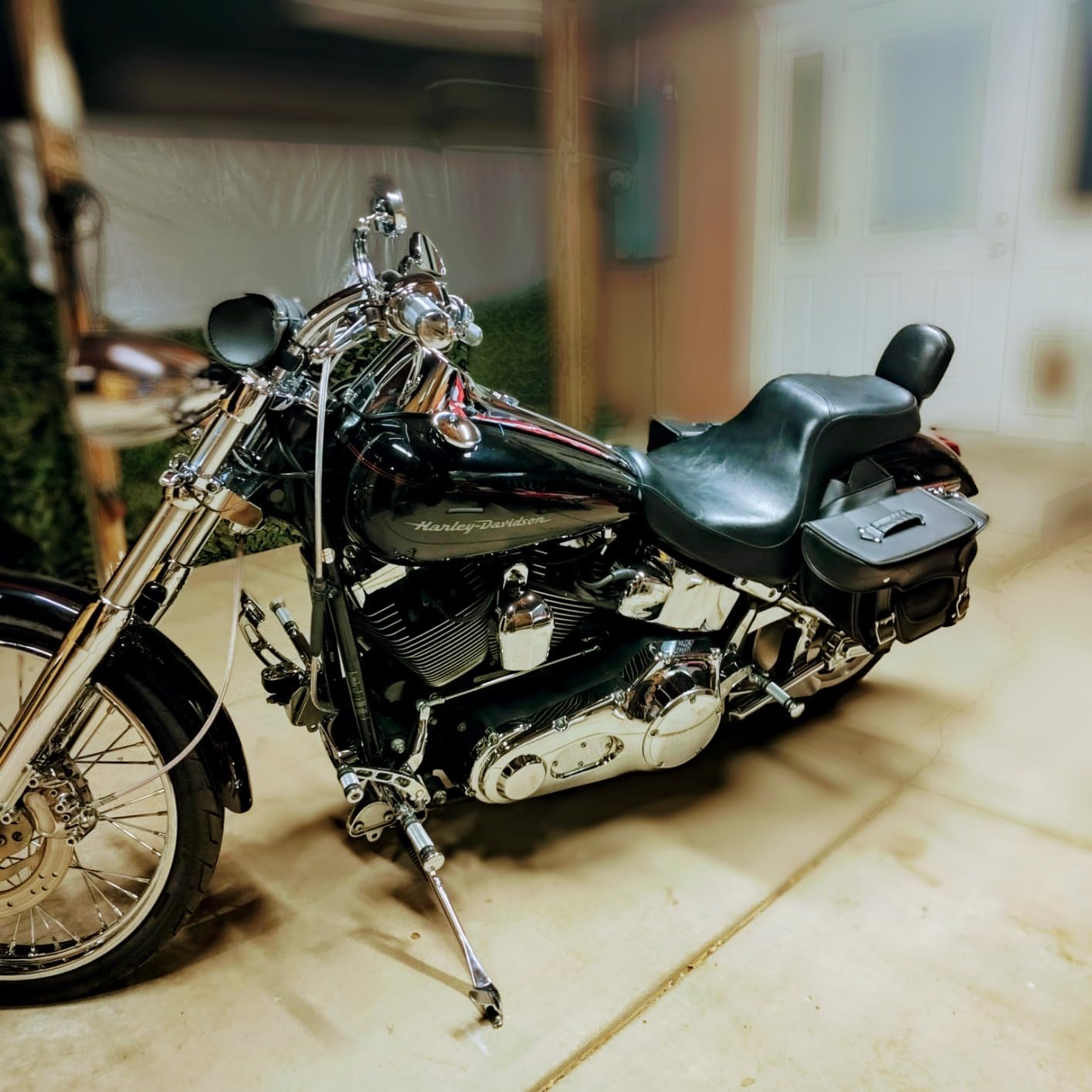 Milwaukee Leather SH66602 Zip-Off Double Pocket PVC Throw Over Motorcycle Saddlebags - One Size customer photo 2