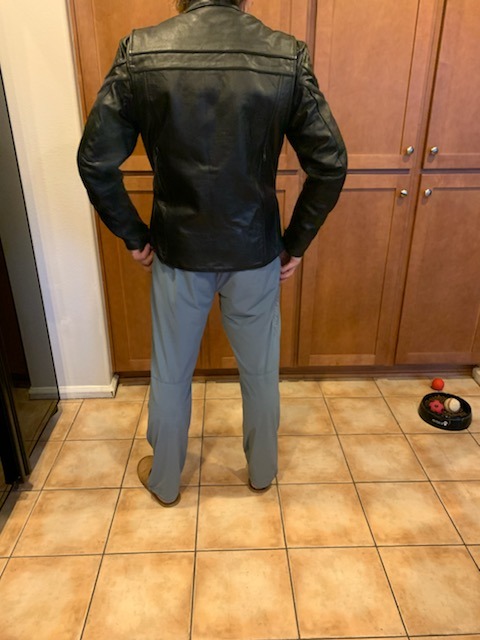 Vance Leather Men's Premium Leather Racer Jacket with Vents customer photo 1