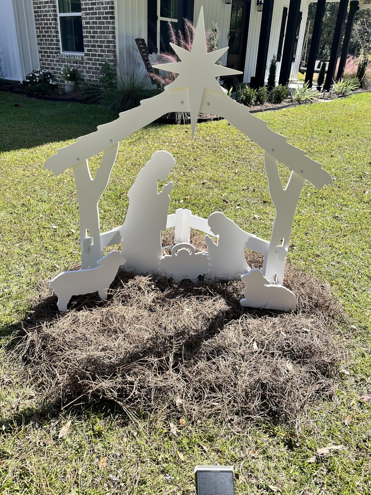 FrontYard Originals All-Weather Outdoor Nativity, Waterproof, Made in USA, Over 4ft Tall, Durable Material, Simple Assembly, Easy Storage, Yard Nativity Set customer photo 1