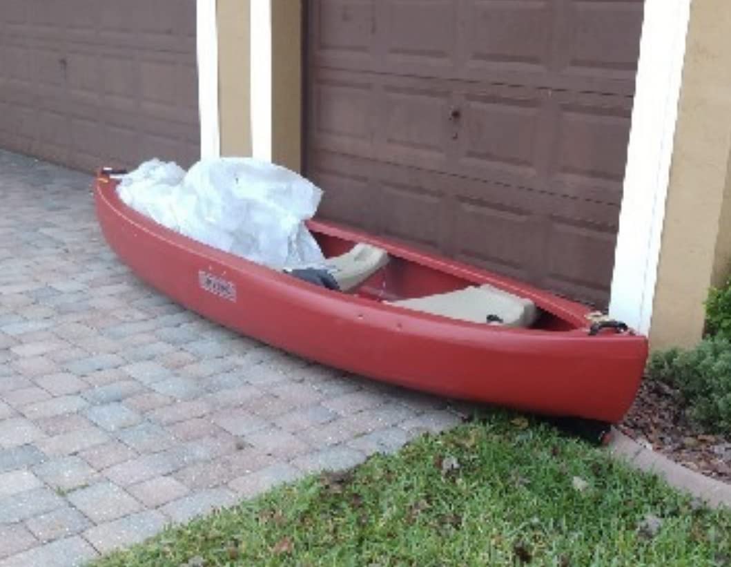 Lifetime Kodiak Canoe with 2 Paddles, Red, 13' customer photo 2