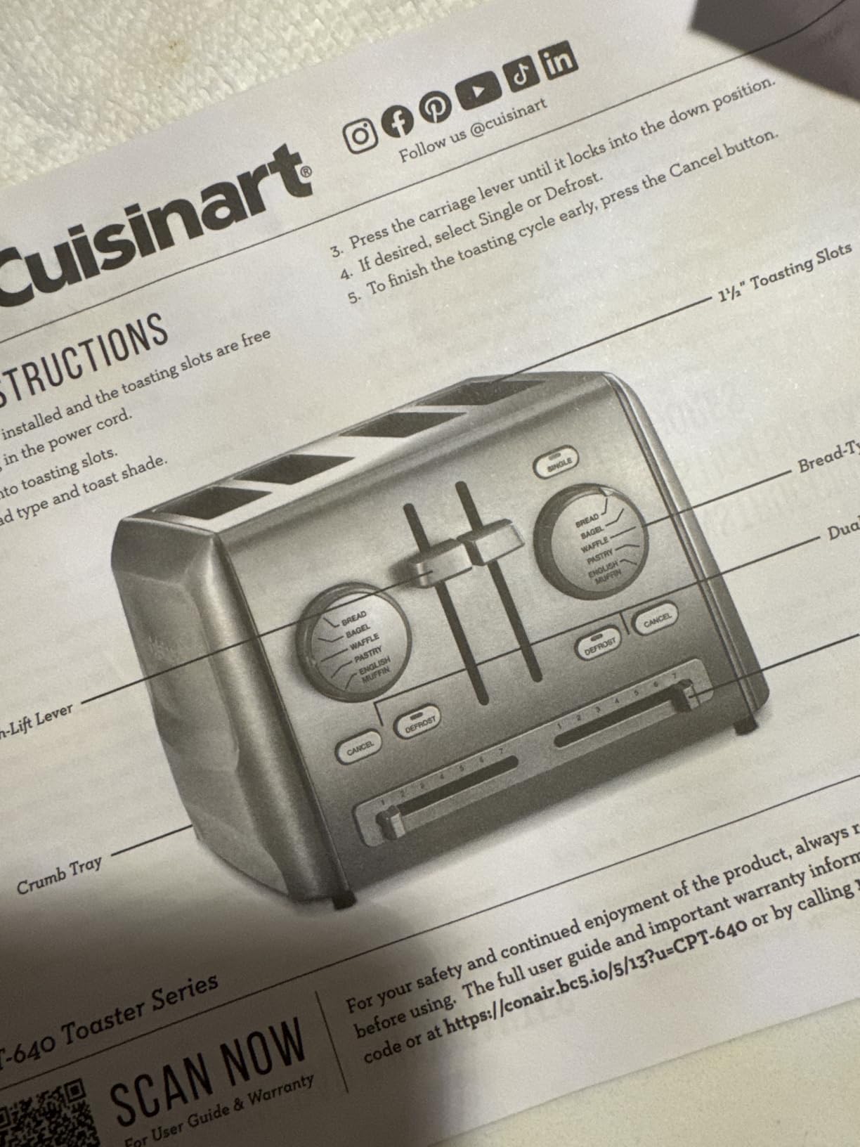 Cuisinart CPT-640P1 4-Slice Custom Select Toaster, Stainless Steel customer photo 1