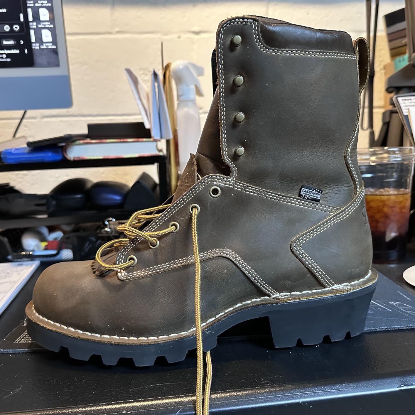 Danner Logger Boots for Men - Waterproof, Oiled Nubuck Leather on a Lightweight Platform with Vibram 360 Traction Outsole with 90-Degree Heel customer photo 2
