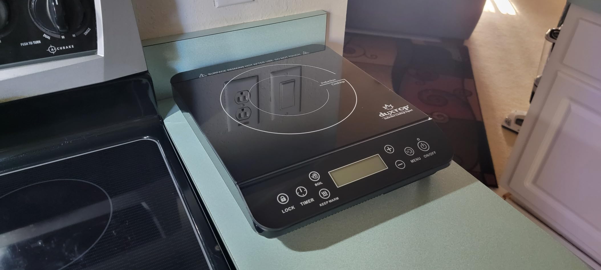 Duxtop Portable Induction Cooktop, Countertop Burner 1800W Silver 9600LS customer photo 1