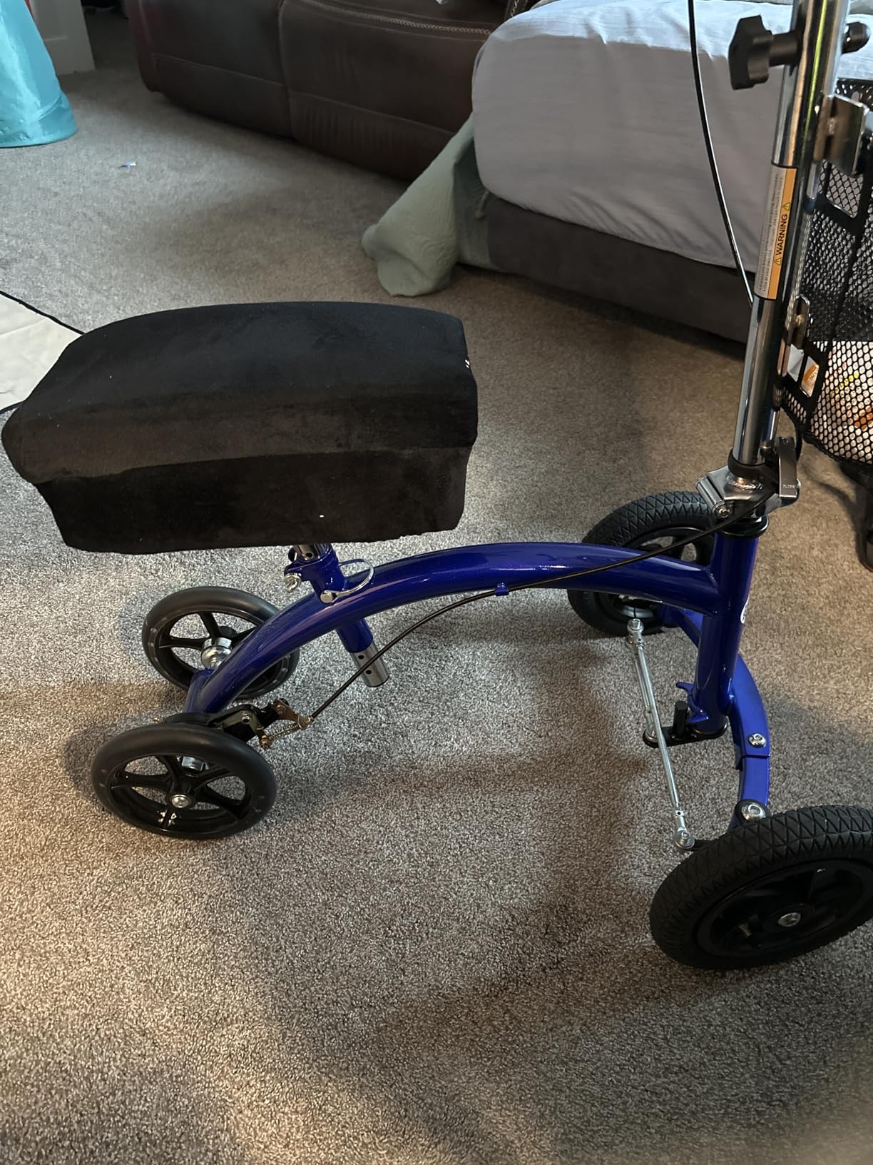 KneeRover Hybrid All Terrain Knee Scooter for Adults, Blue | Heavy Duty Knee Walker For Foot Surgery, Broken Ankle Foot Injuries, Leg Recovery Scooter, Knee Crutch Alternative customer photo 1