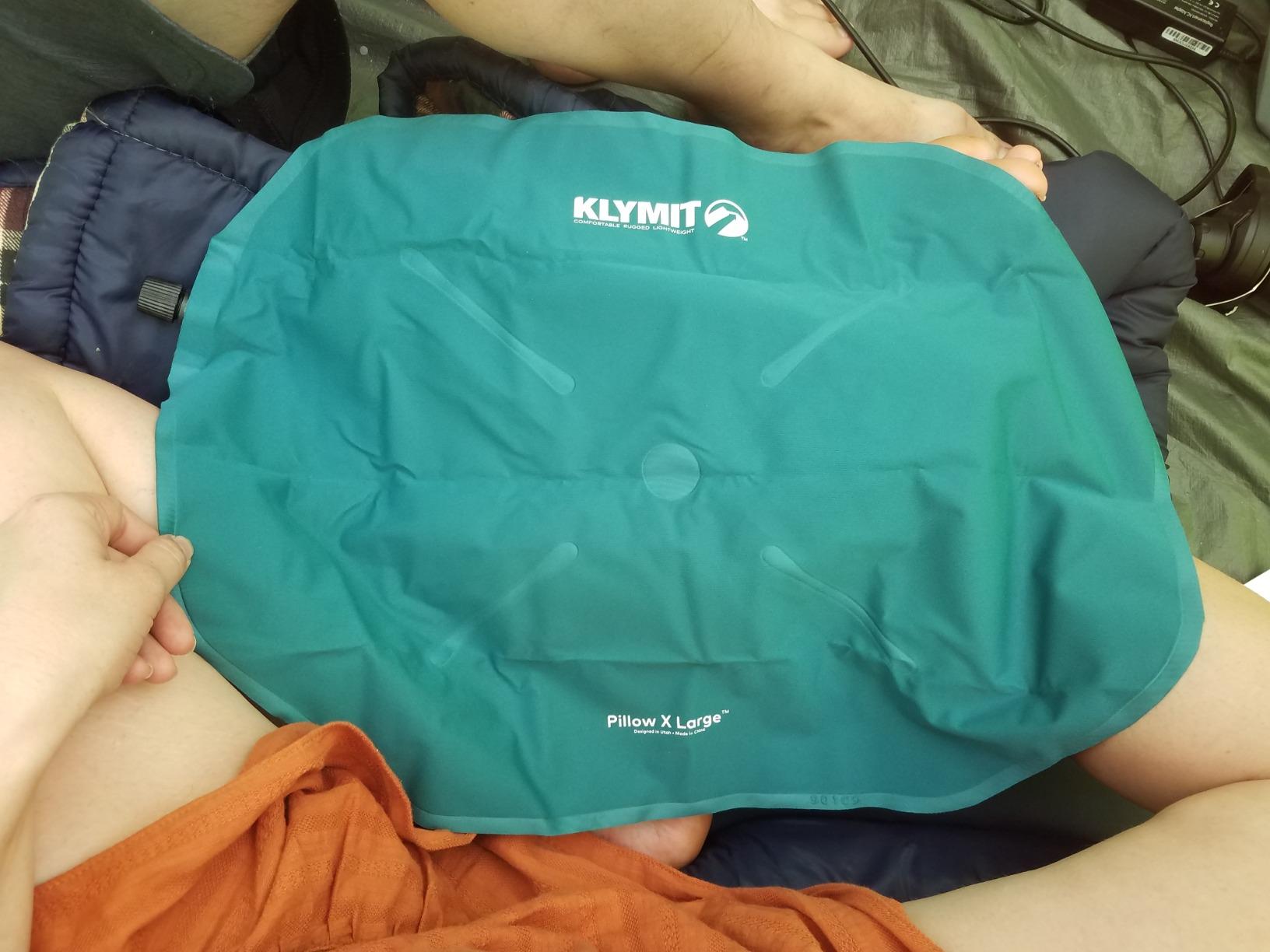 Klymit Pillow X Travel Pillow, Lightweight Inflatable Hybrid Airplane, Backpacking, Hammock, and Camping Pillow customer photo 2