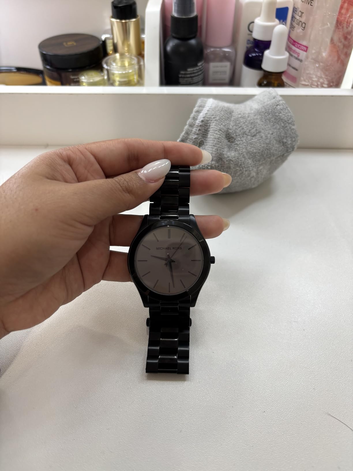 Michael Kors Oversized Slim Runway Men's Watch, Stainless Steel Watch for Men customer photo 1