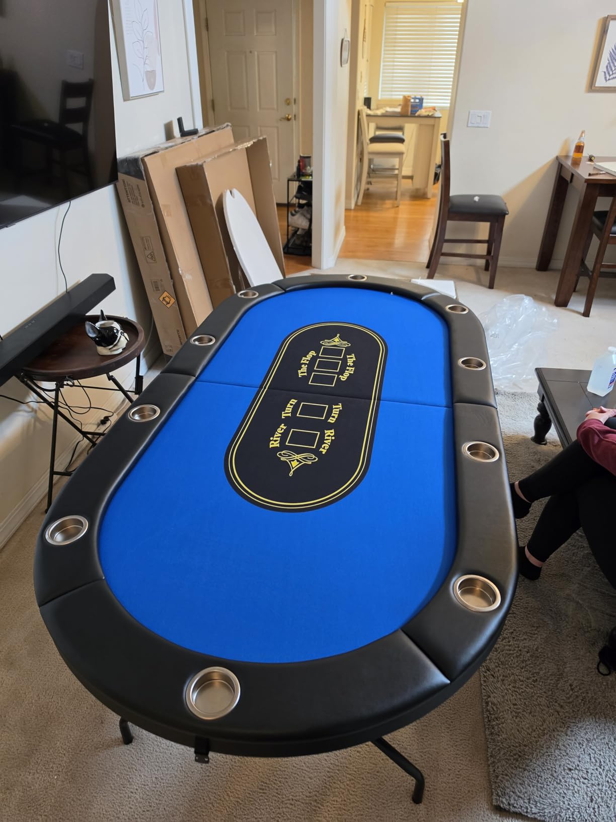 Barrington Folding Poker Table for up to 10 Players customer photo 2