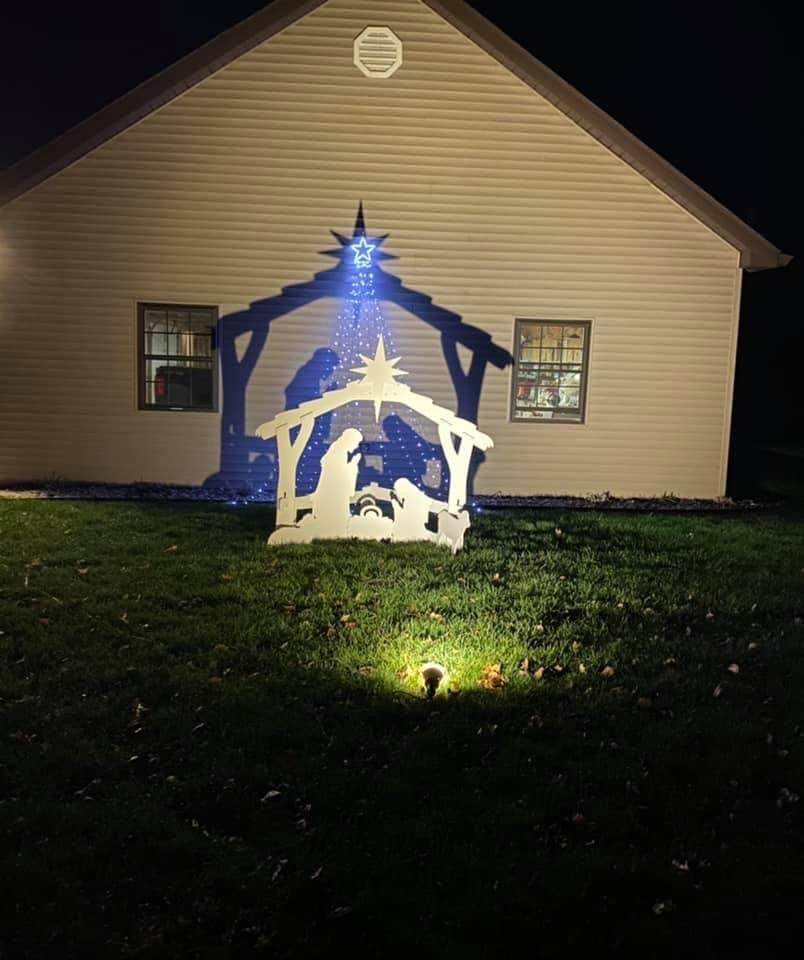 Large White Outdoor Nativity Set customer photo 2