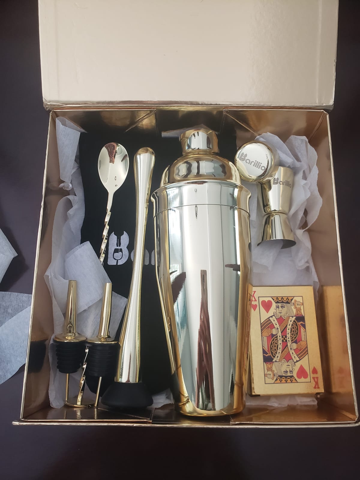 Barillio Mixology Bartender Kit - 8 pcs Stainless Steel Travel Cocktail Shaker Set with Bag - Bar Tools Set with Martini Shaker, Drink Mixer Spoon & Mojito Muddler for Cocktails, Pourers & Jigger customer photo 2